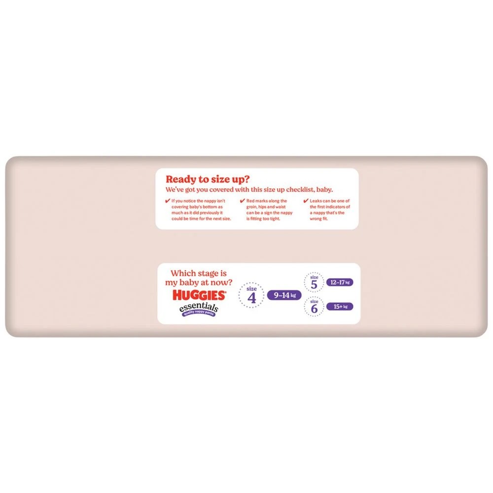 4 Huggies Essential Nappy Pants Large 30 Pack, 4 of 6