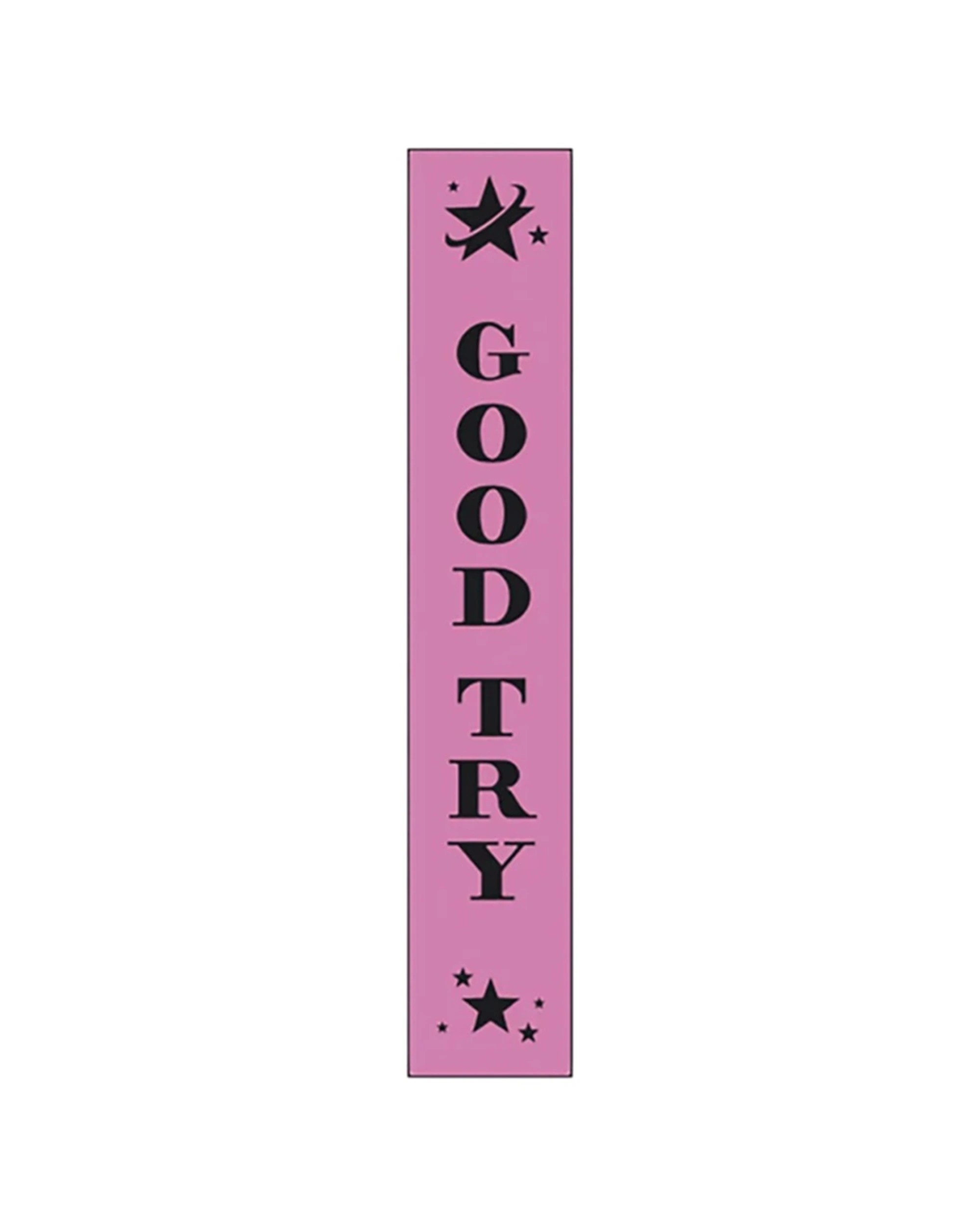 1 Victor Sports 100pc Ribbons Achievement Good Try Polyester 3x17cm - Pink, 1 of 1