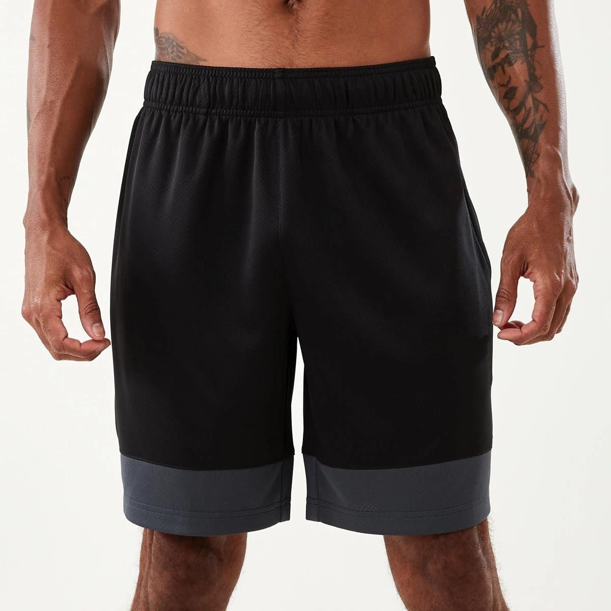 2 Everlast Mens Mesh Panelled Shorts EVER BLACK, 2 of 7