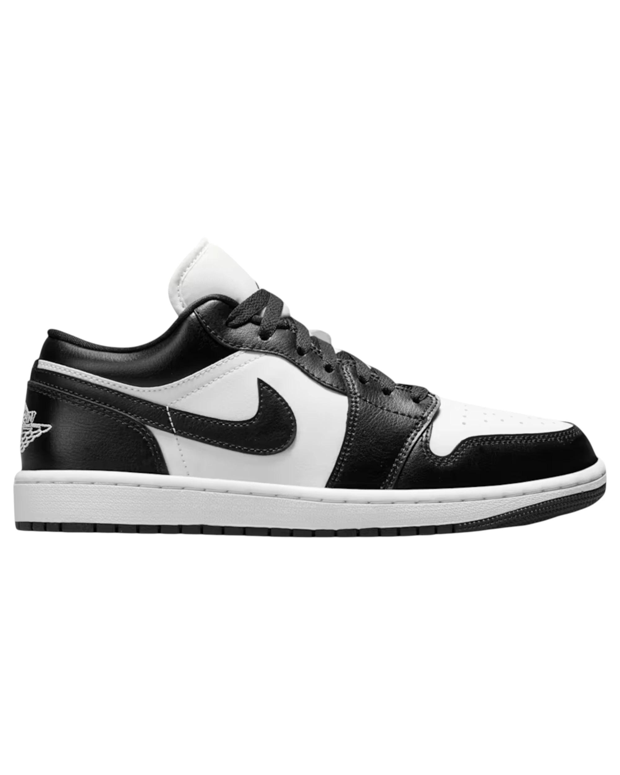 1 Nike Womens Air Jordan 1 Low Athletic Shoes BLACK/WHITE, 1 of 8