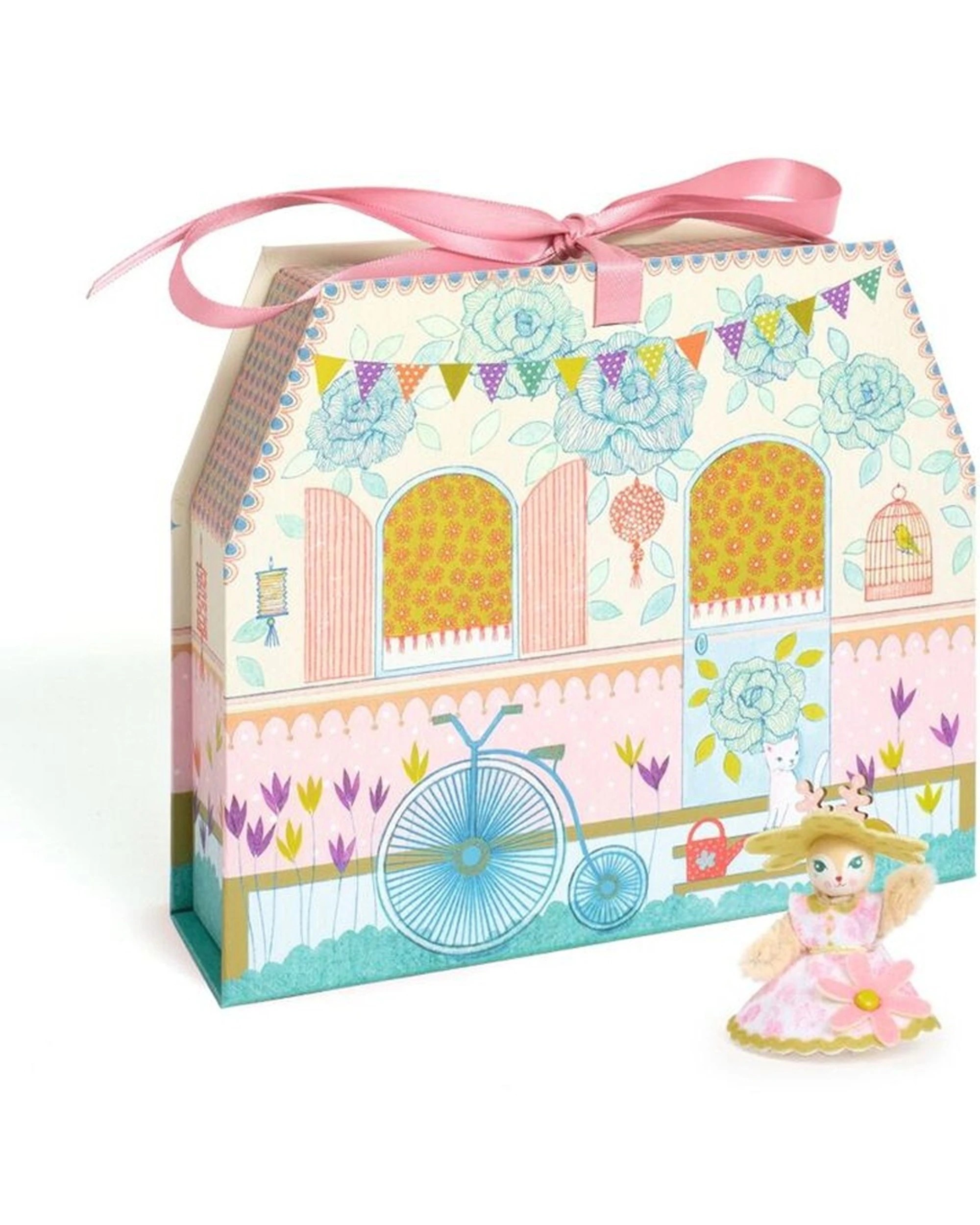 Djeco Alba Mi House Model Making Miniature Home Kit Creative Craft ...