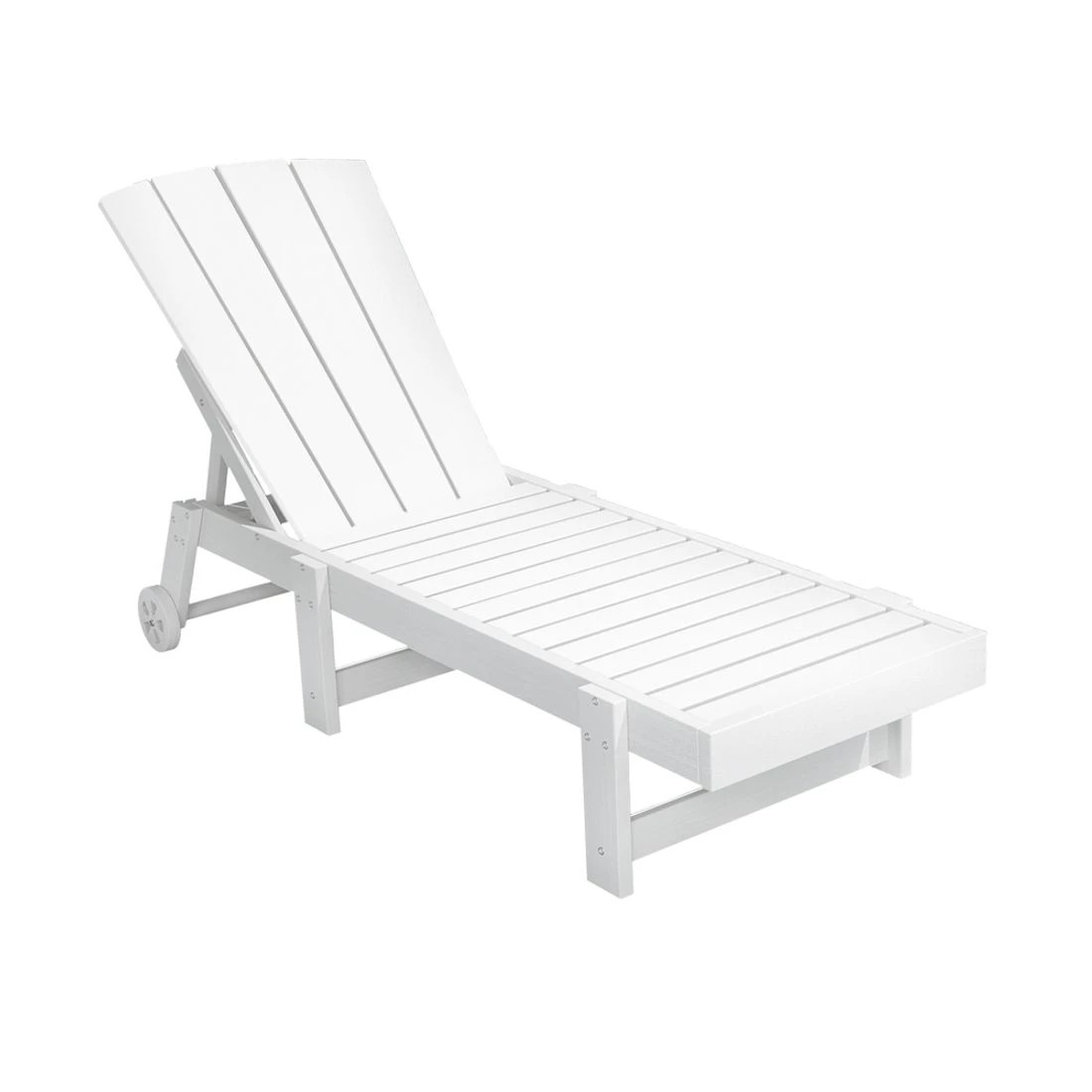 3 Gardeon Sun Lounge Beach Chair HDPE Adirondack Lounger Patio Outdoor Furniture with - White, 3 of 7