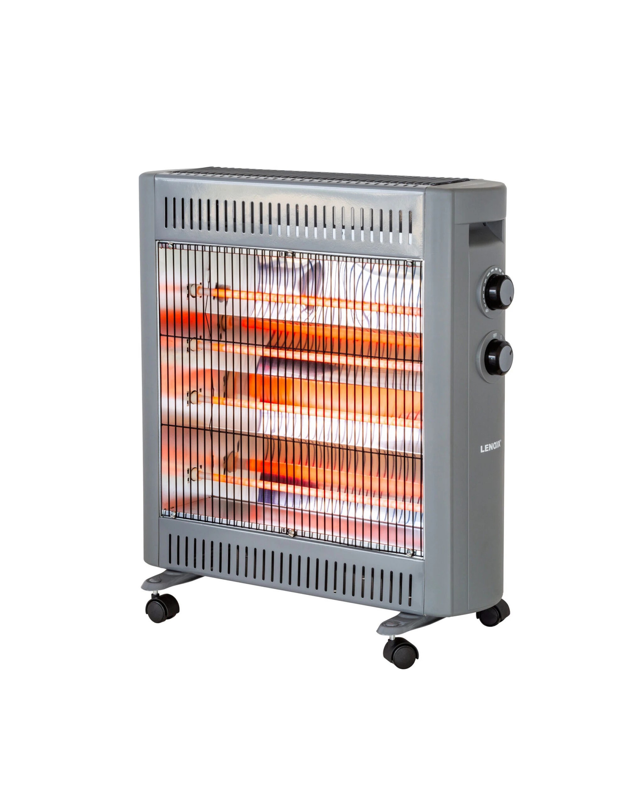 1 Lenoxx 2200W Quartz Infrared Radiant Heater with Adjustable Thermostat and 2 Power Settings, 1 of 7