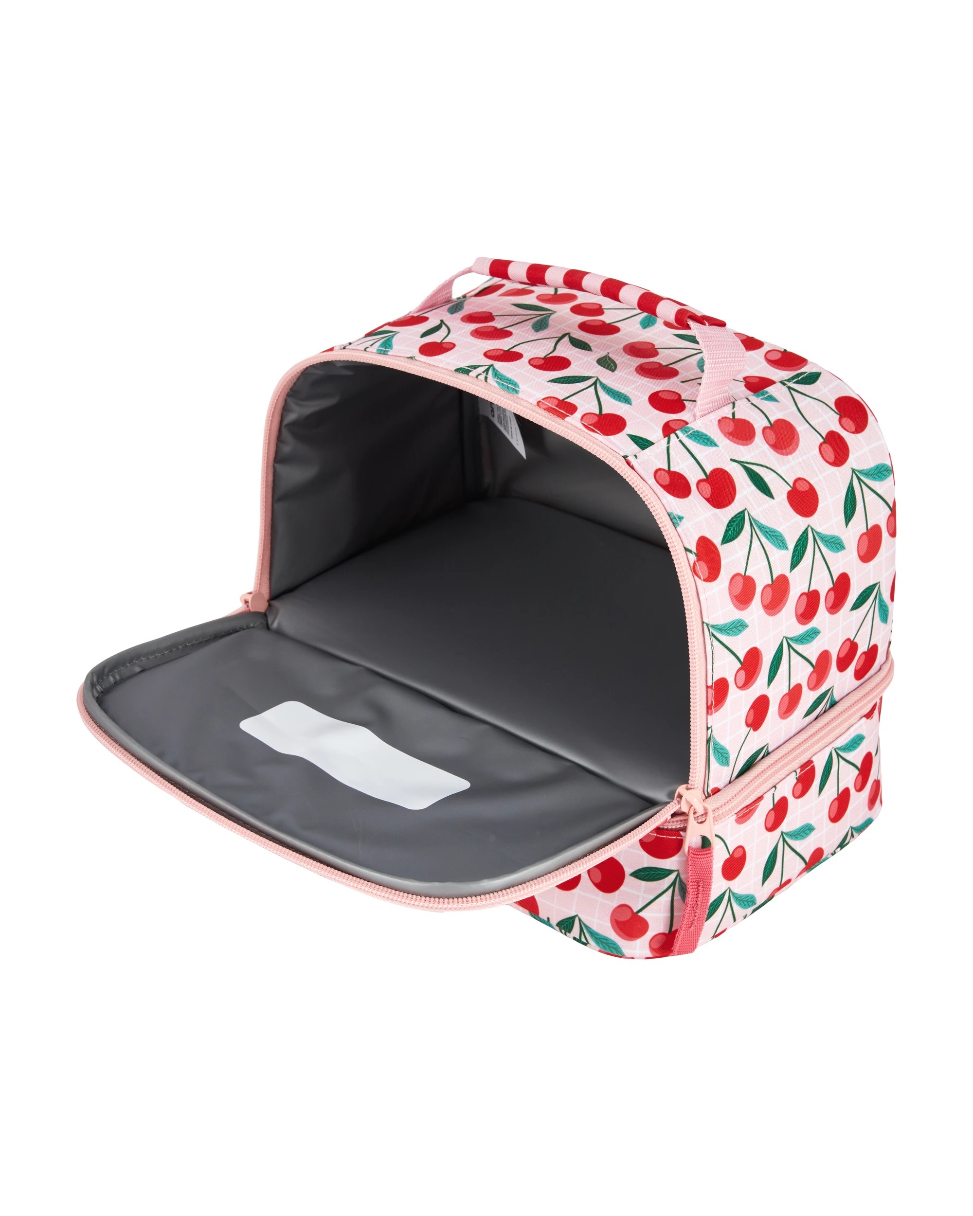 3 Cherry Insulated Twin Deck Lunch Bag, 3 of 4