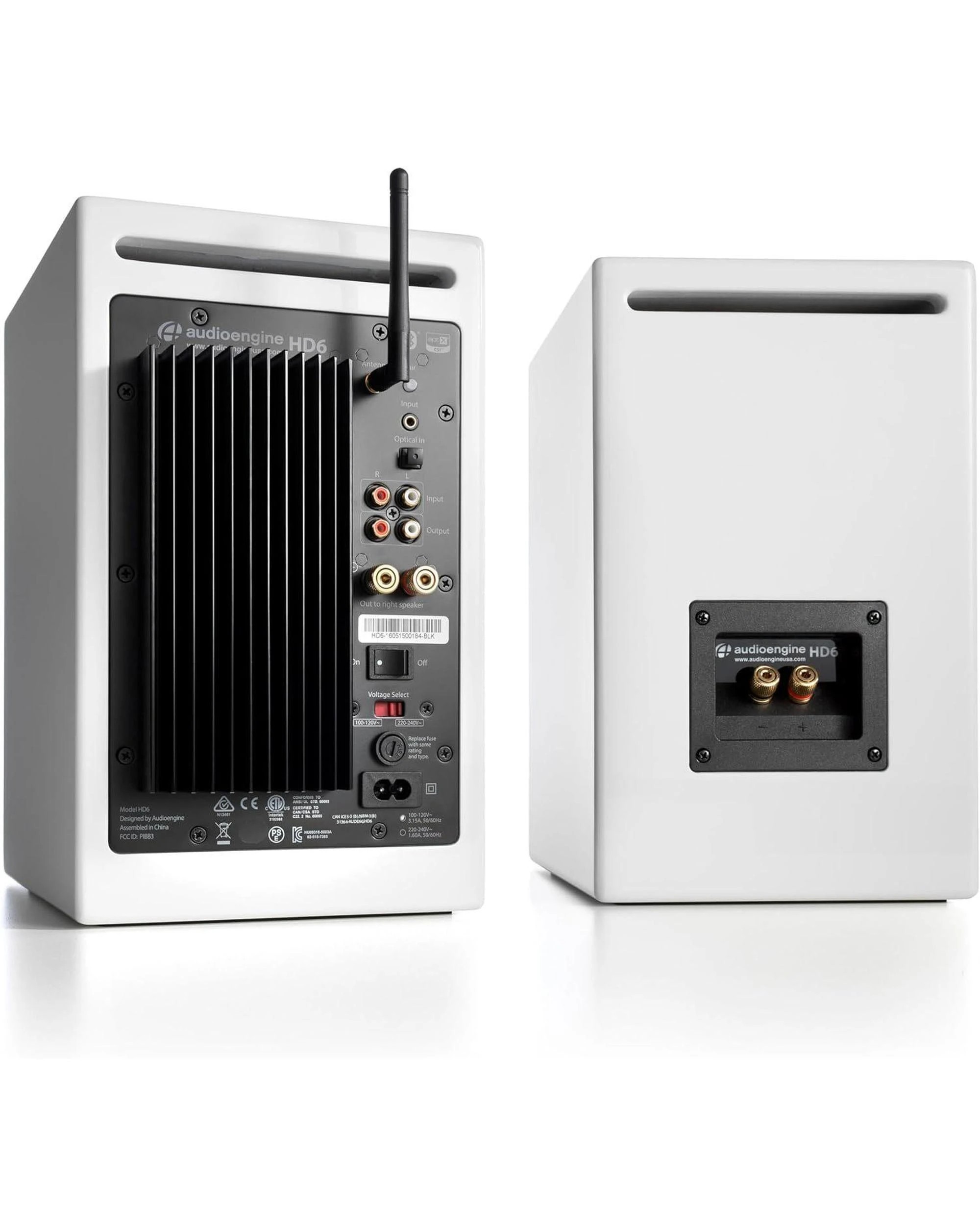 3 Audioengine HD6 Premium Powered Wireless Bookshelf Speakers Pair White, 3 of 3