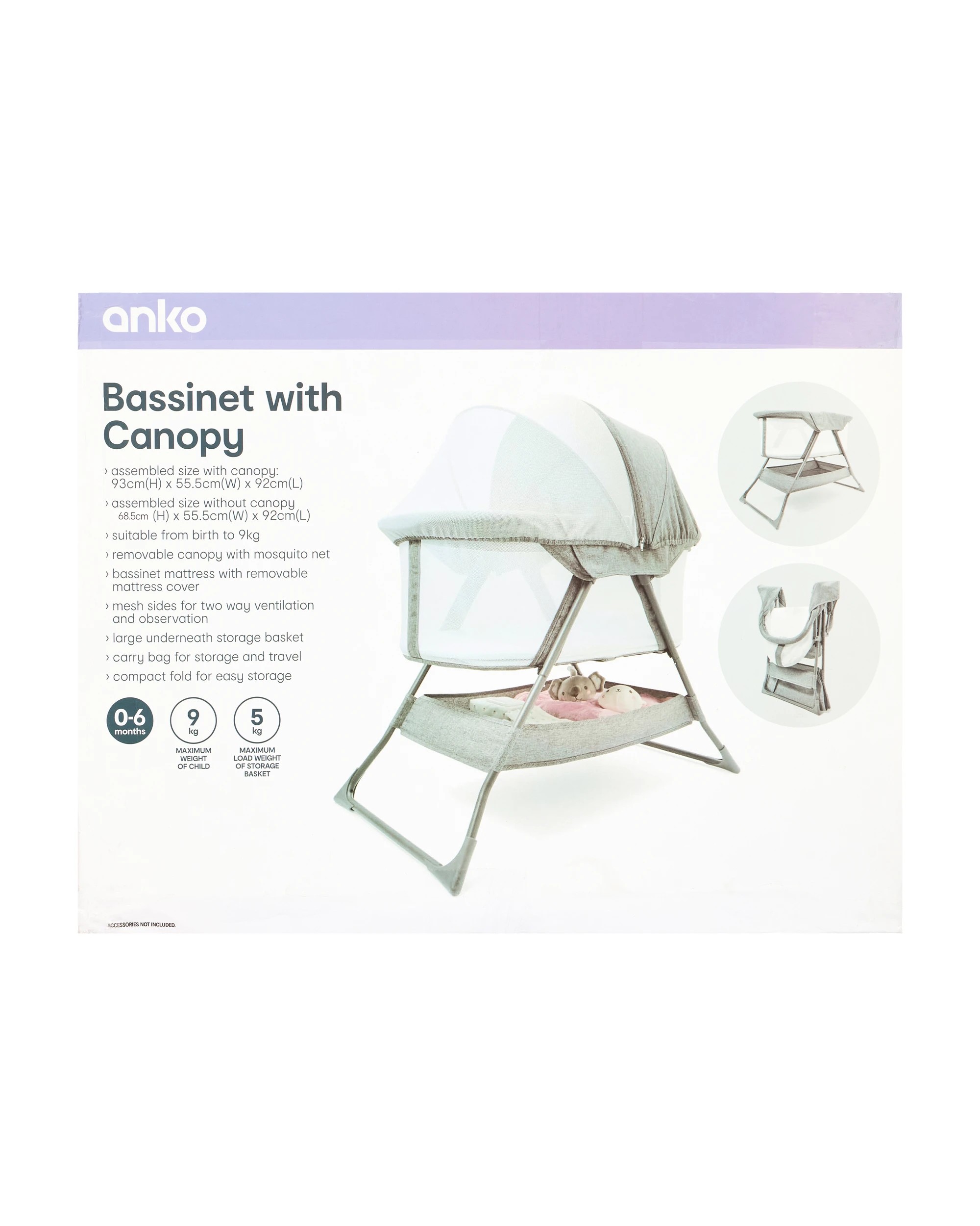 10 Anko Bassinet with Canopy, 10 of 10