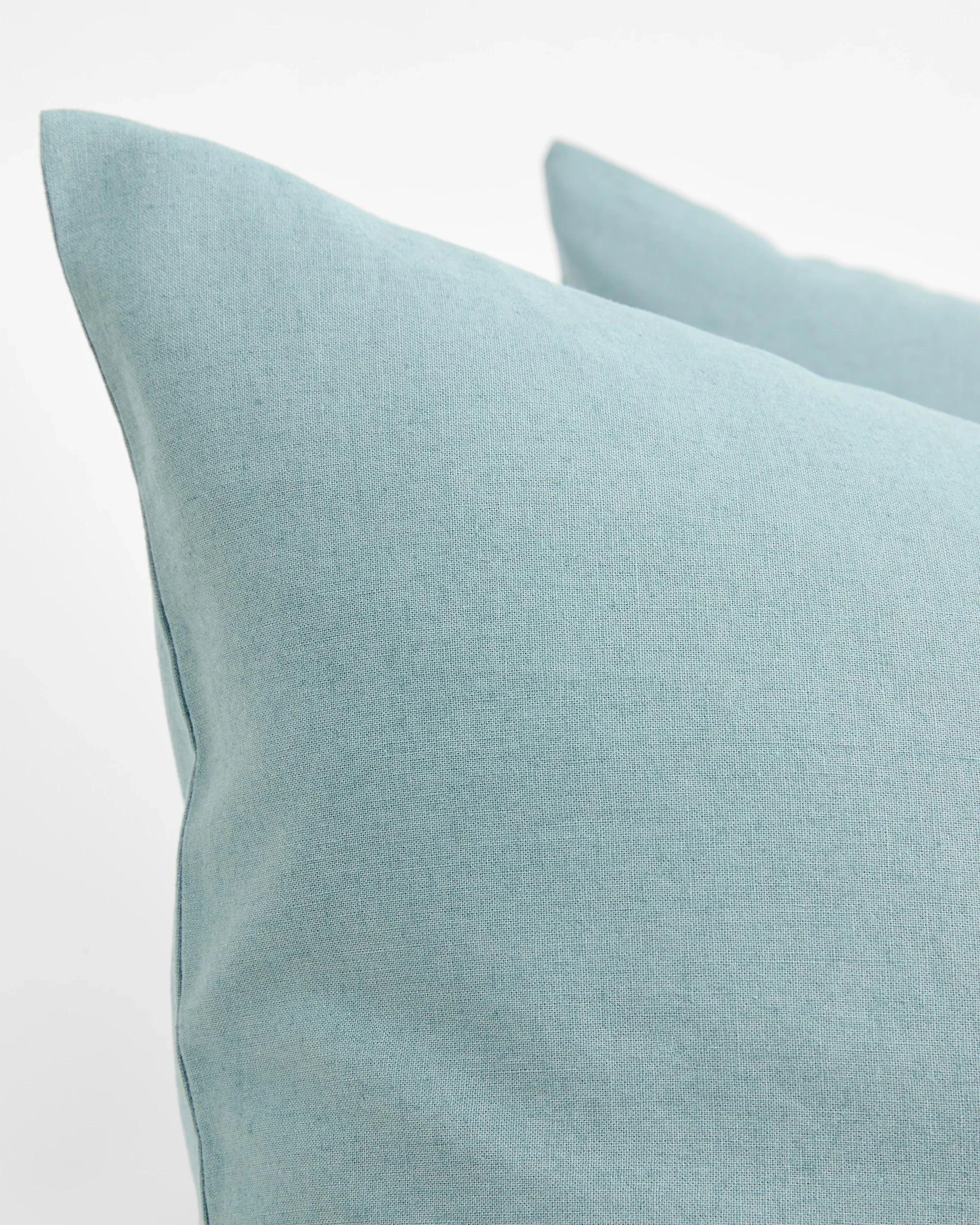 4 Target Laynie Linen/Cotton Quilt Cover Set - Super King Bed - Blue, 4 of 10