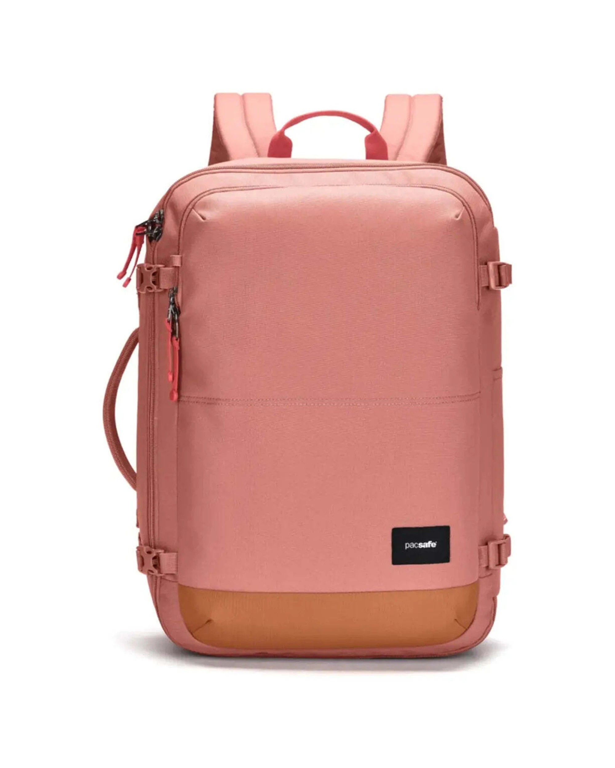 1 Pacsafe GO 34L Anti-Theft Carry-on Backpack Lockable Zip Tab Travel Accessory Rose - Pink, 1 of 8