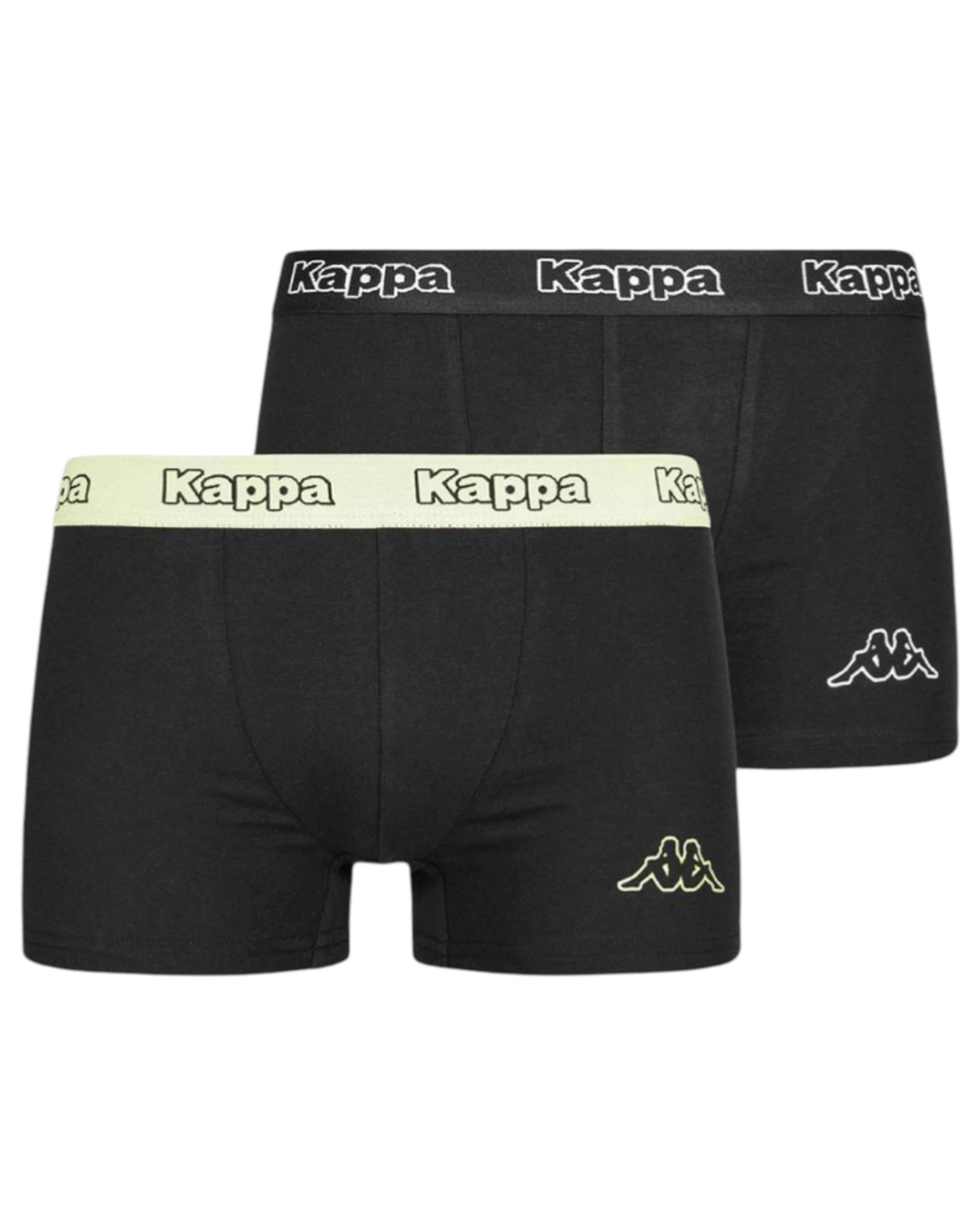 1 Kappa 12 Pack Mens Black/Green Acid Boxer Shorts Comfy Trunks BLACK/GREEN ACID, 1 of 1
