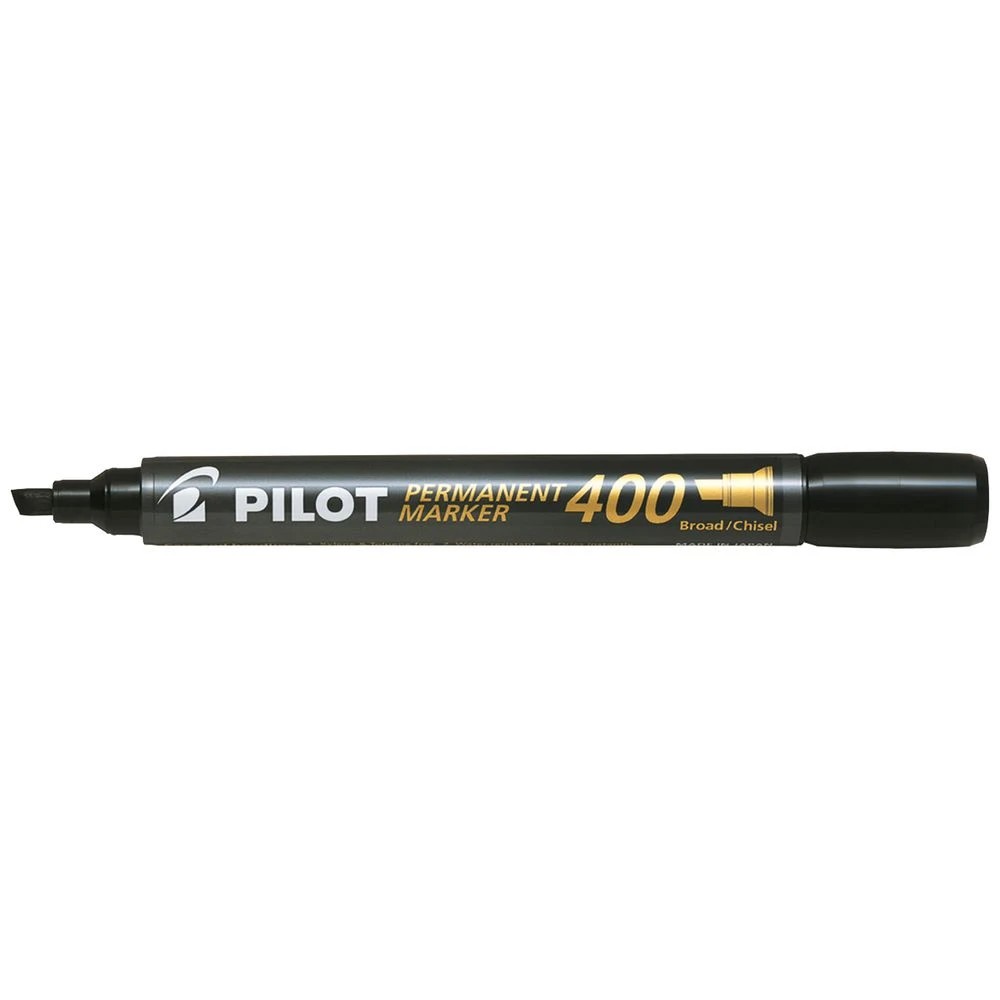 1 PILOT SCA-400 Permanent Marker Chisel 4.0mm Black, 1 of 2