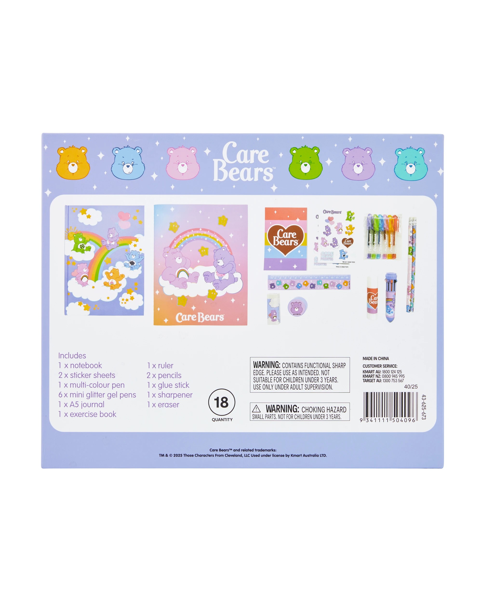 8 18 Pack Care Bears Stationery Gift Set, 8 of 8