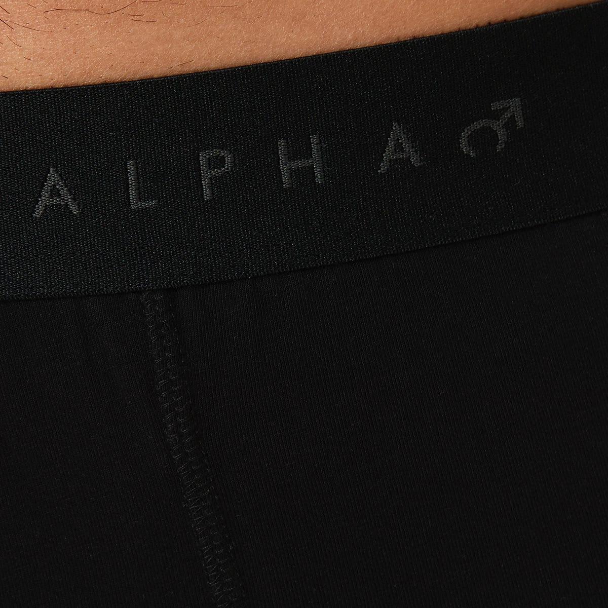 6 3 Pack Fly Front Plain Trunks BLACK, 6 of 6