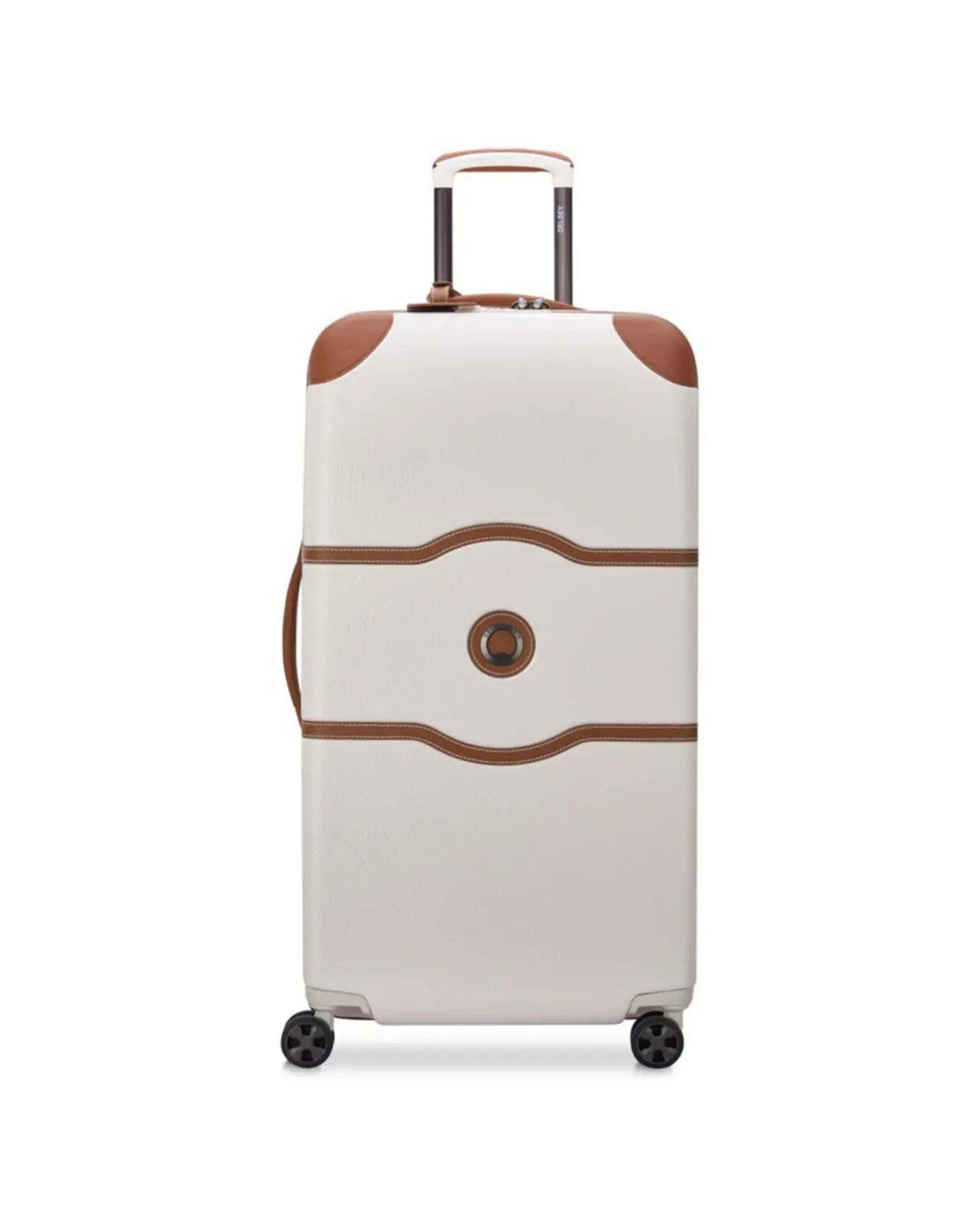 1 Delsey Chatelet Air 2.0 - 80 cm 4-Wheel Trunk Case TSA Lock Securitech Zip Angora - White, 1 of 5