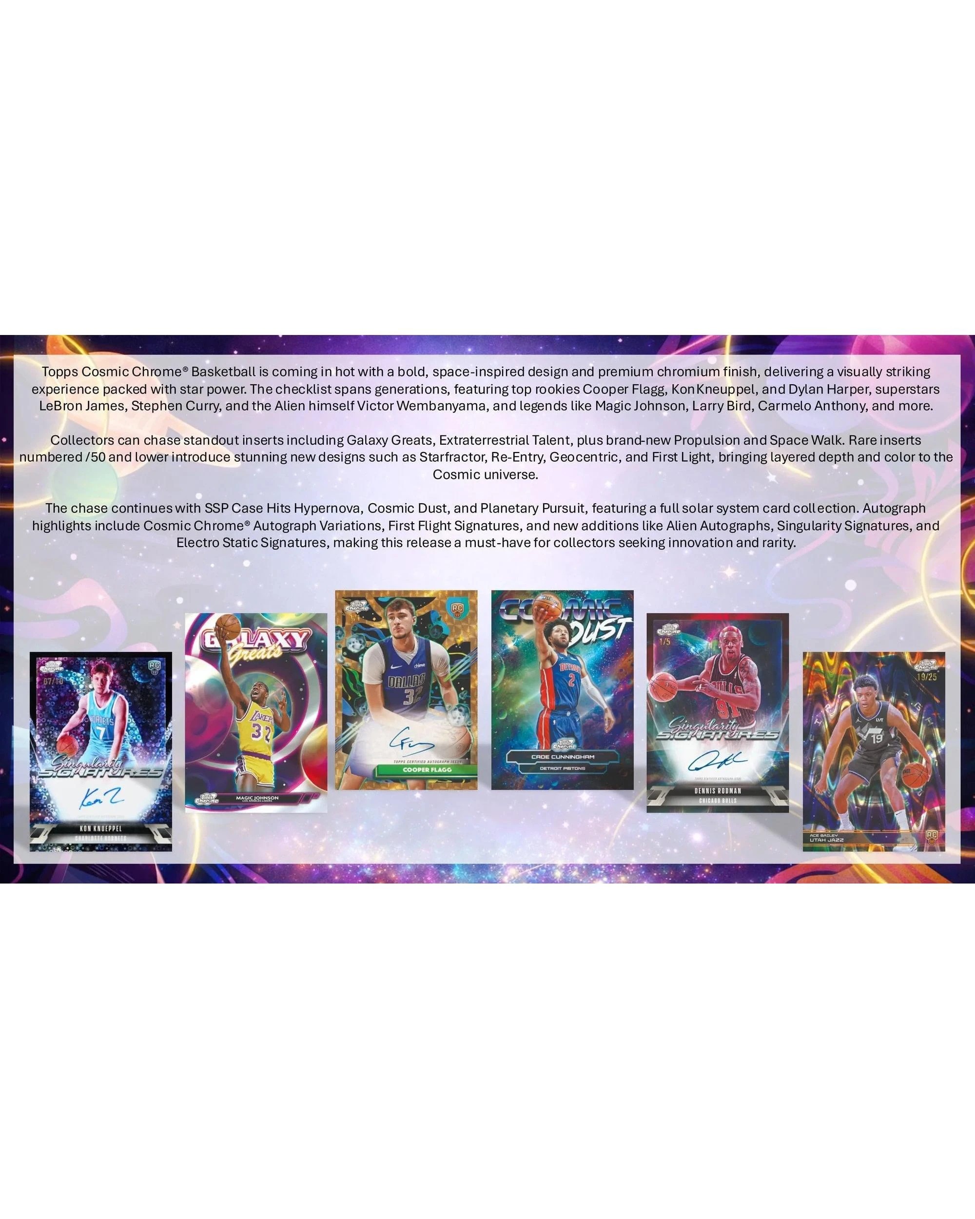 3 Topps 2025/2026 Cosmic Chrome NBA Basketball Hobby Pack, 3 of 10