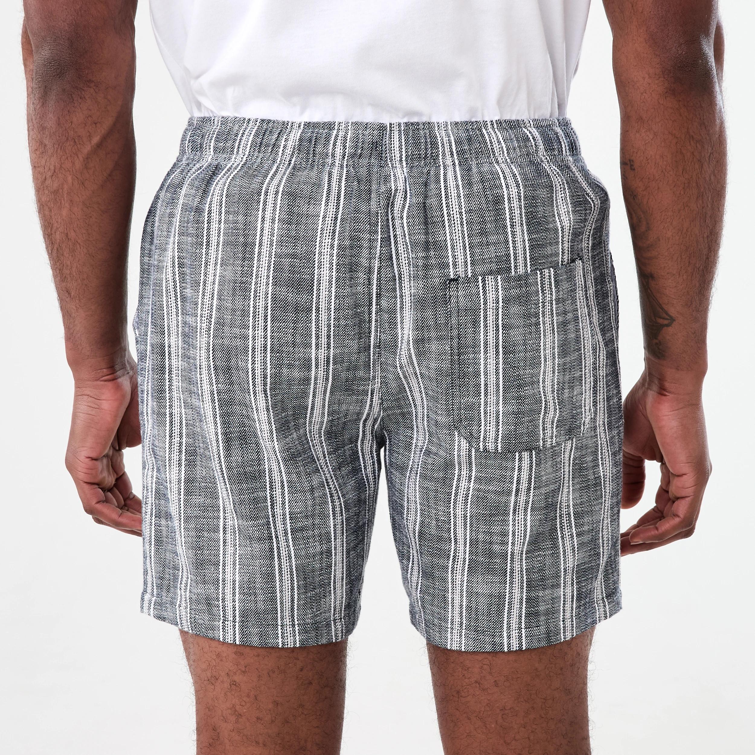 3 Textured Striped Shorts MOON STRIPE SKY CAPTAIN, 3 of 6