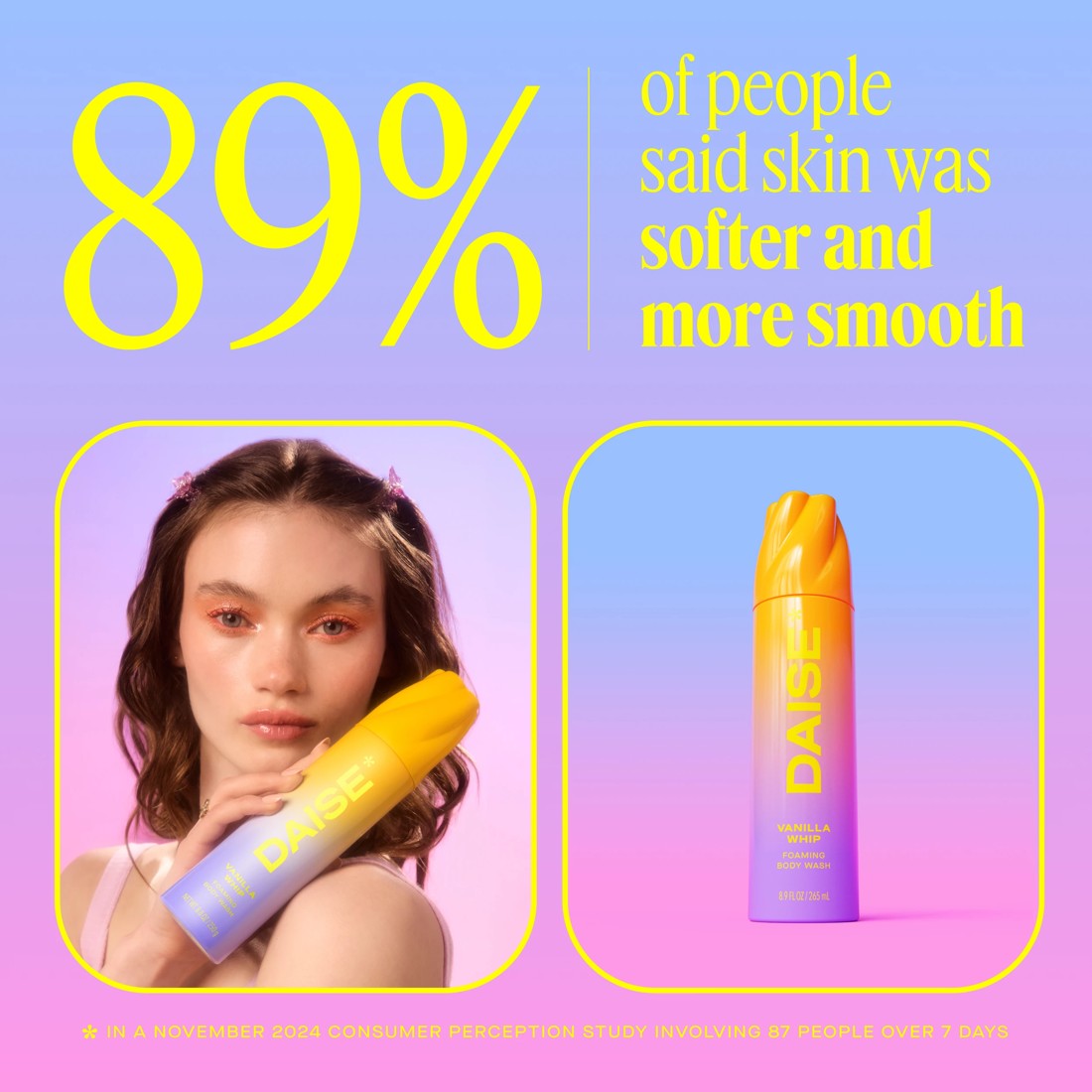 9 DAISE Foaming Body Wash 250g - Vanilla Whip, 9 of 9