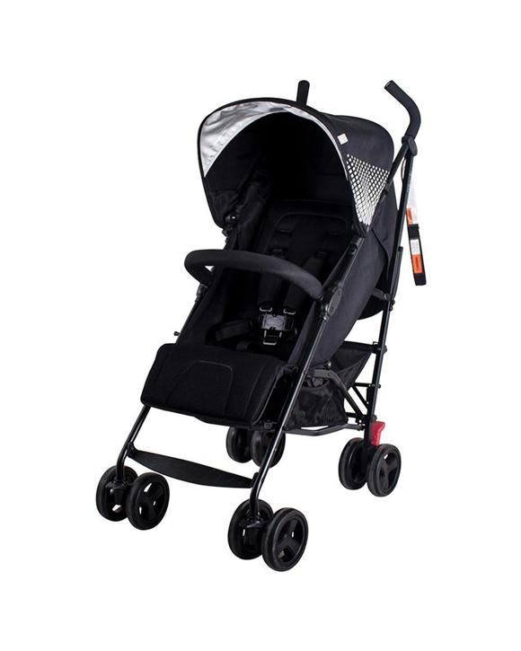 Bebe Care Mira DLX Stroller Lightweight 4 Position Recline Birth-36 Months - Black