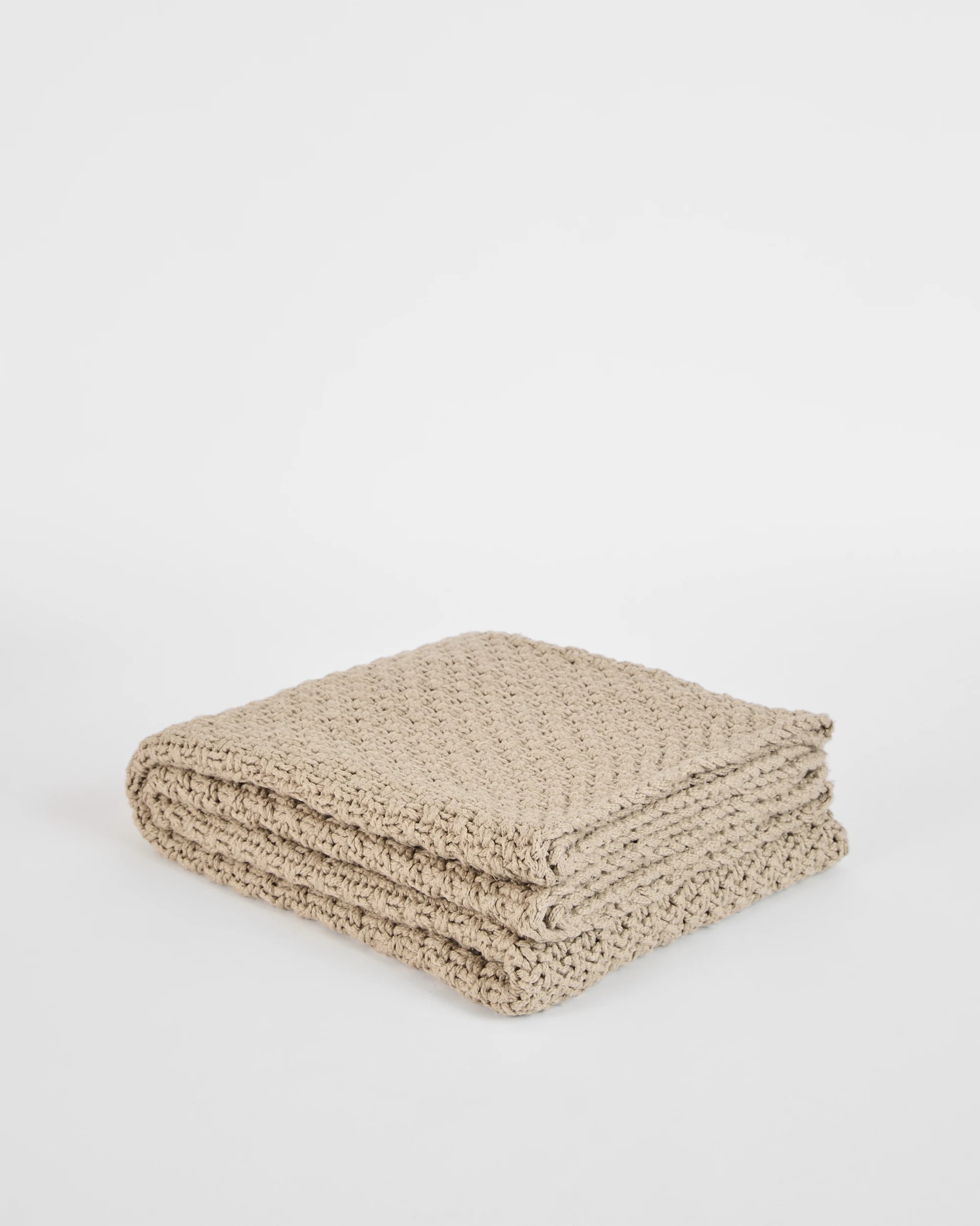 1 Target Dolly Chunky Textured Knit Throw - Queen Bed - Natural, 1 of 3