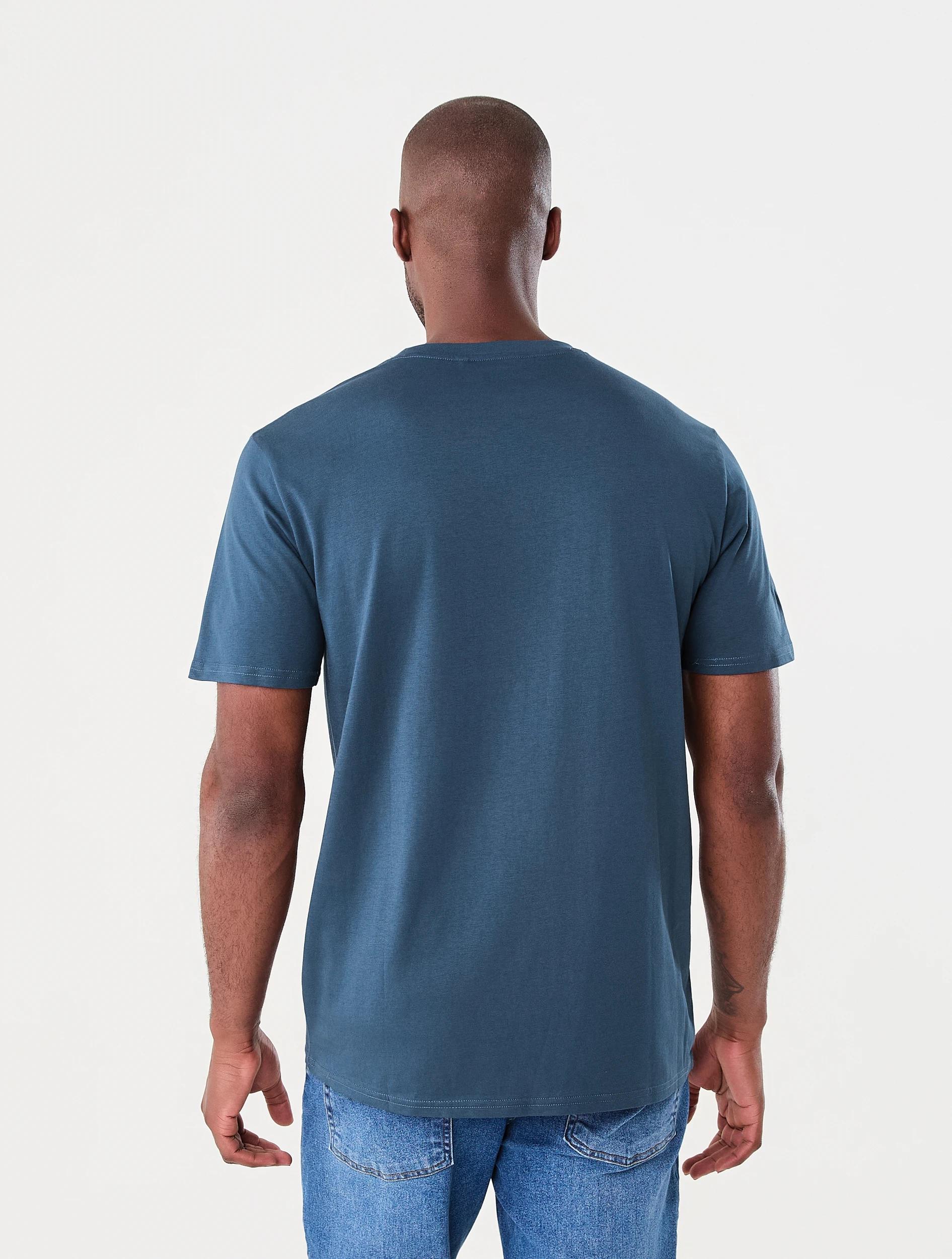 3 Australian Cotton Crew Neck T-shirt Insig Blue, 3 of 6