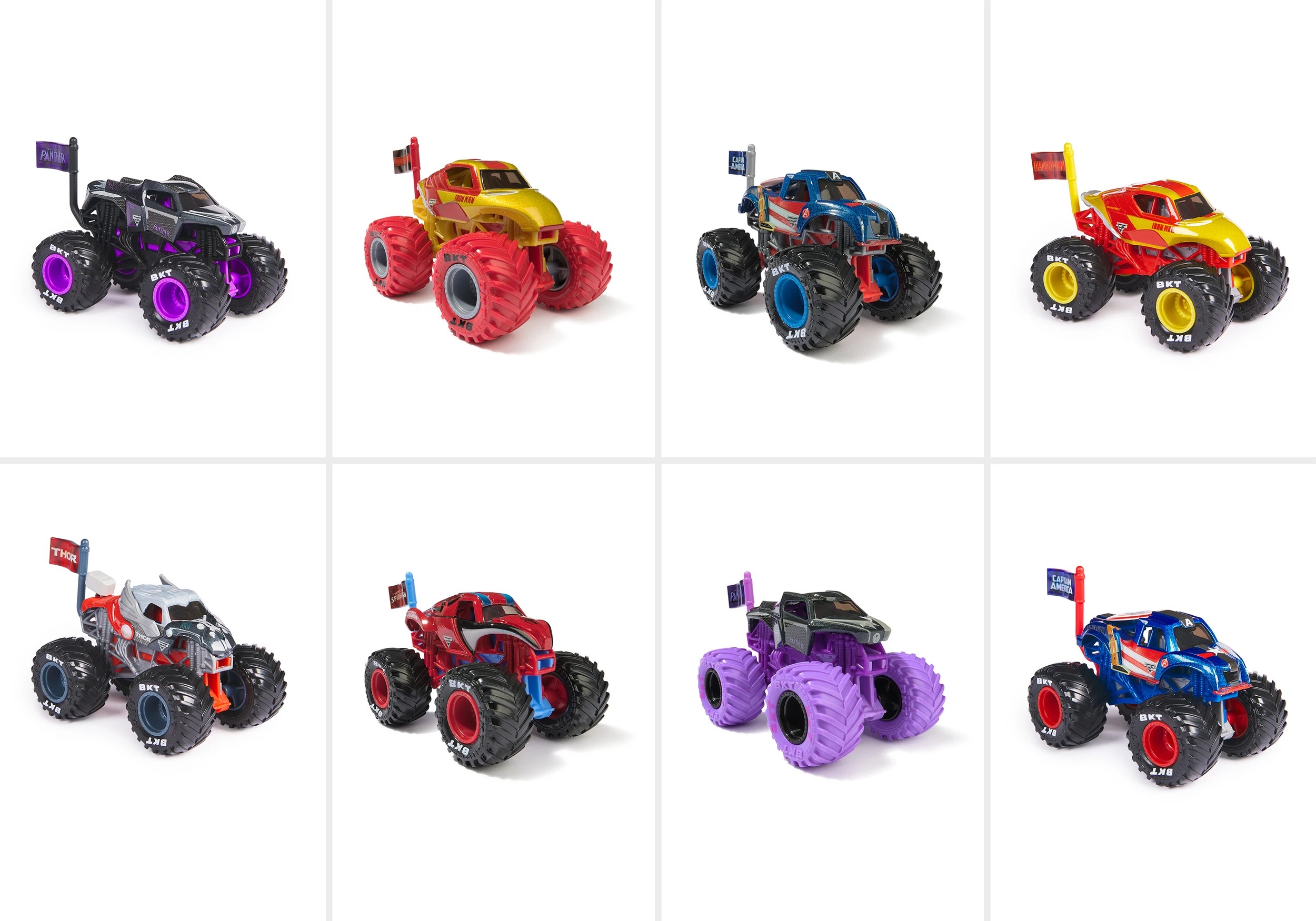2 Monster Jam Marvel 1:64 Scale Truck - Assorted, 2 of 8