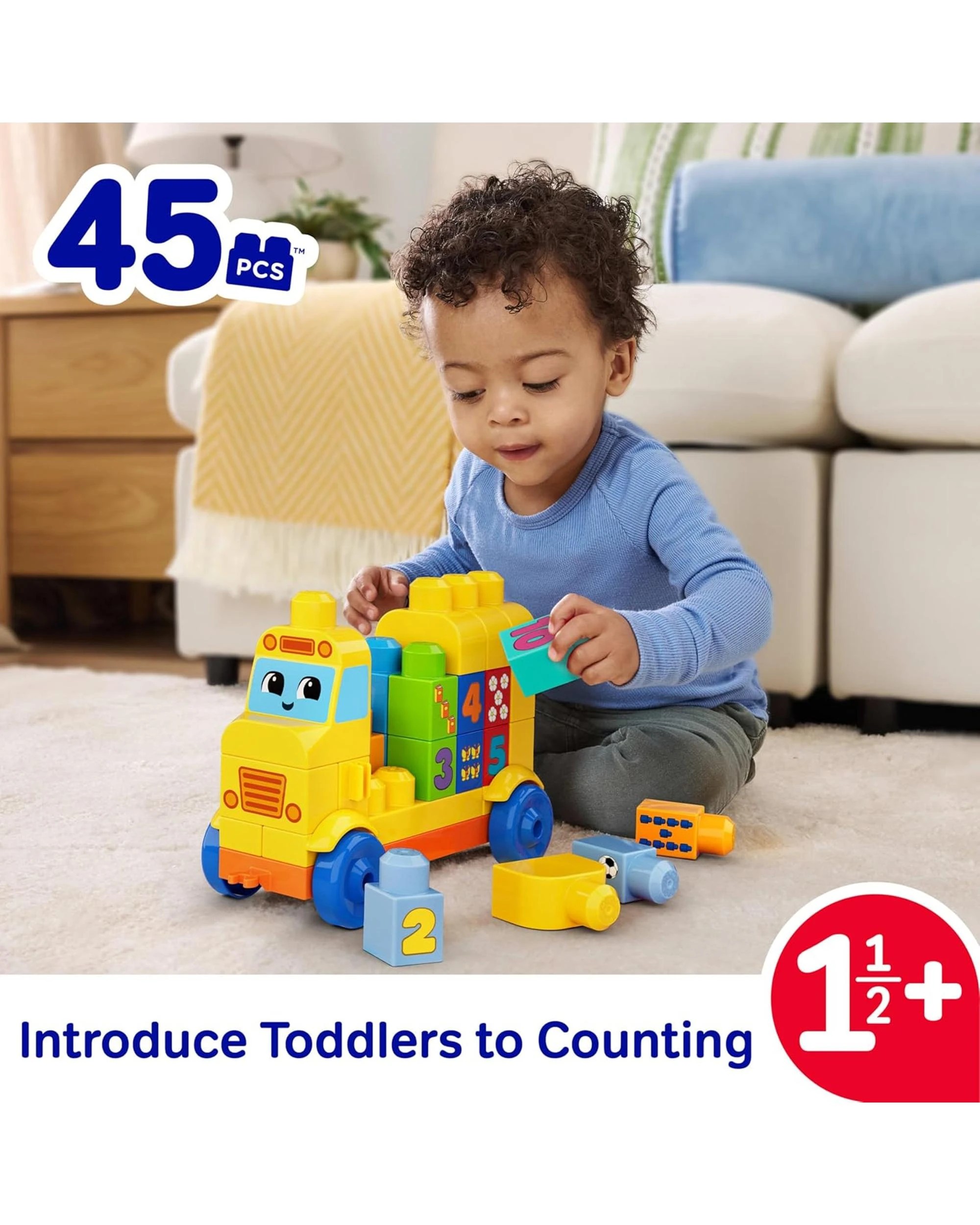 3 Mega Bloks First Builders Build and Count Bus, 3 of 6