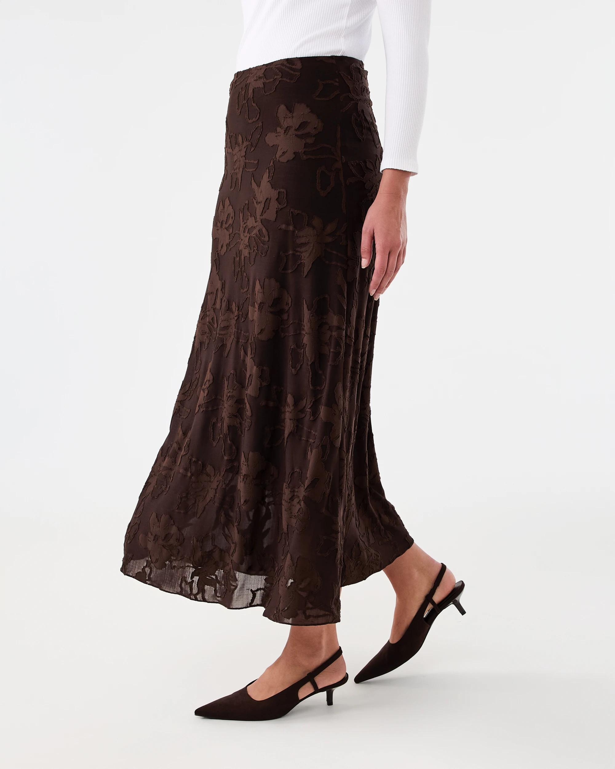 2 Jacquard Skirt Melt Brown, 2 of 5