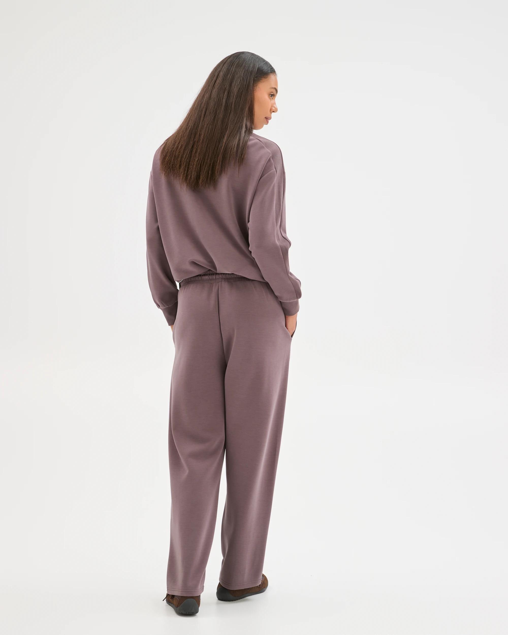 7 Target Active Movement Wide Leg Knit Panel Pants PLUM, 7 of 7