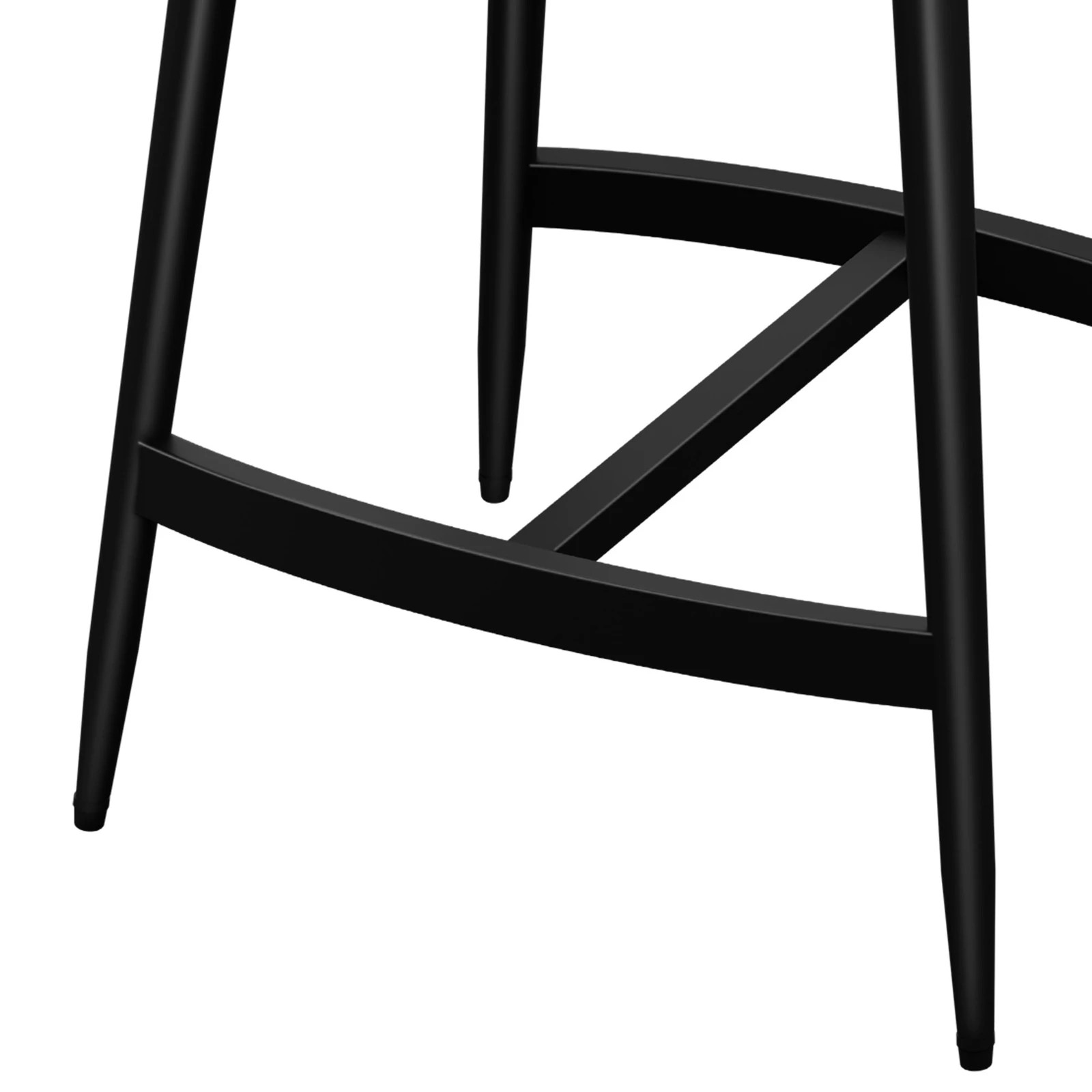 6 Alfordson 2x Bar Stools Saddle Seat Fabric - Dark Grey, 6 of 9