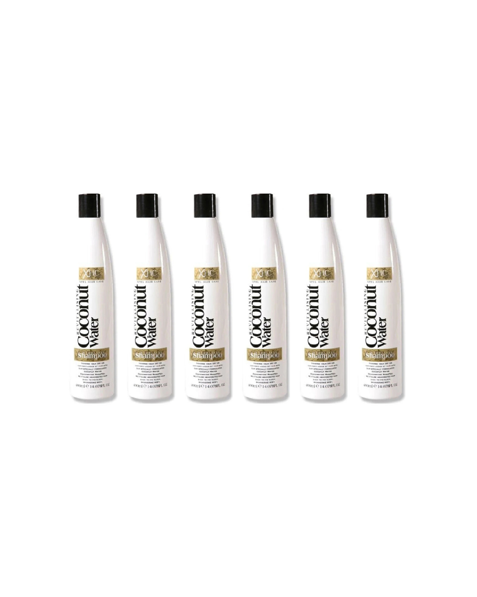 1 XHC 6PK Revitalising Coconut Water Hydrating Shampoo For Damaged Hair 400ml - White, 1 of 2