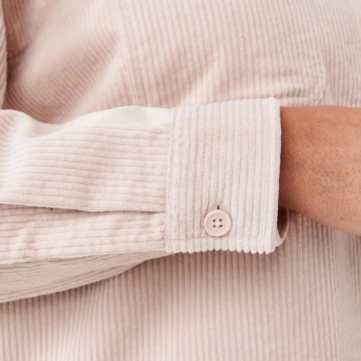 8 Long Sleeve Corduroy Shirt Rose Pink, 8 of 8