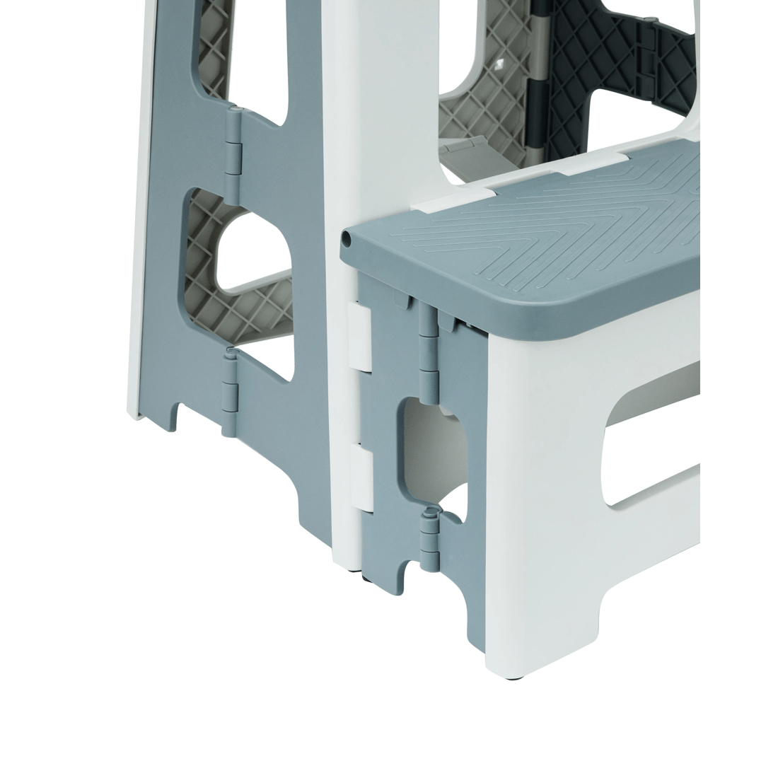 4 Folding Step Stool 2 Tier - Grey, 4 of 7