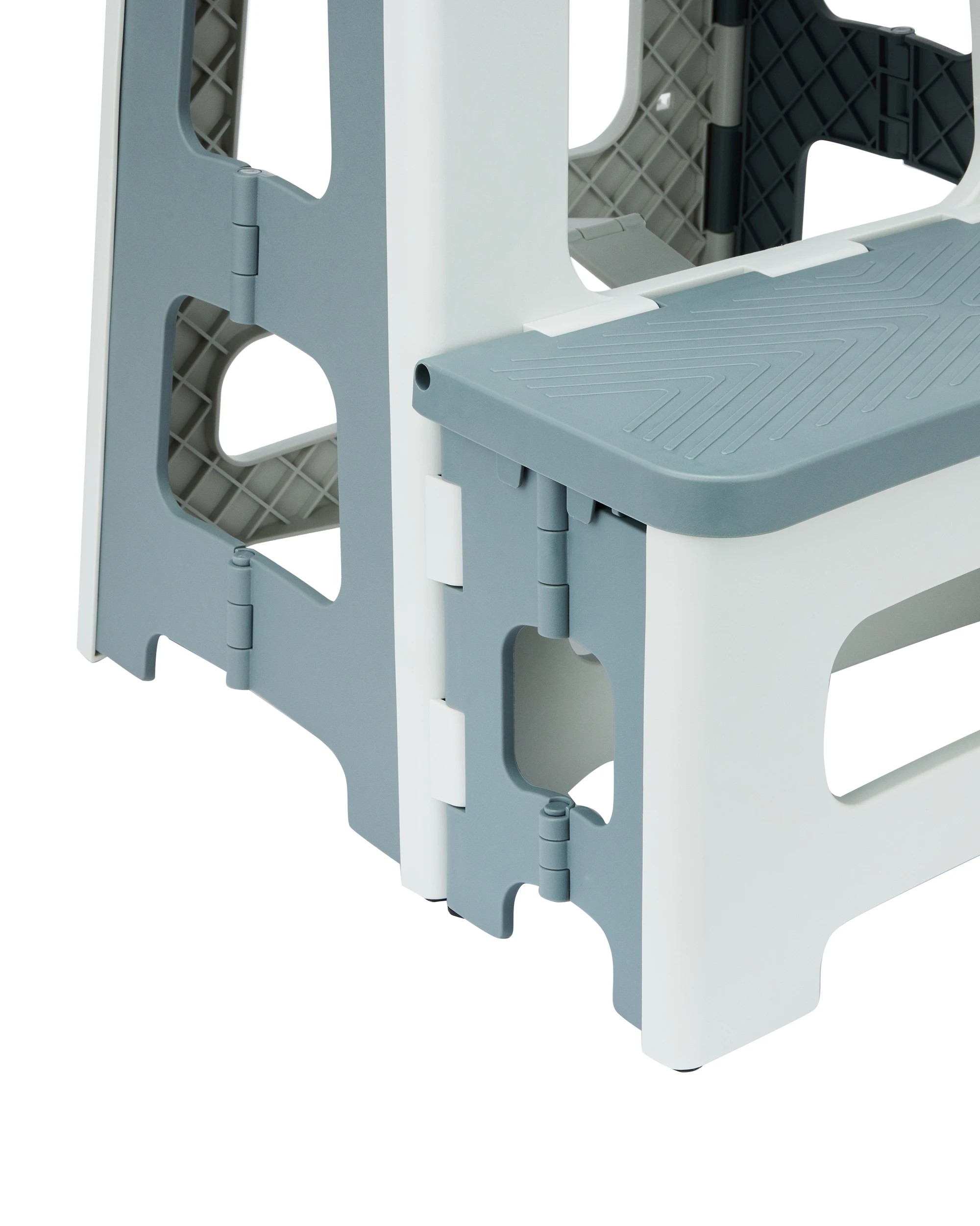 4 Folding Step Stool 2 Tier - Grey, 4 of 7