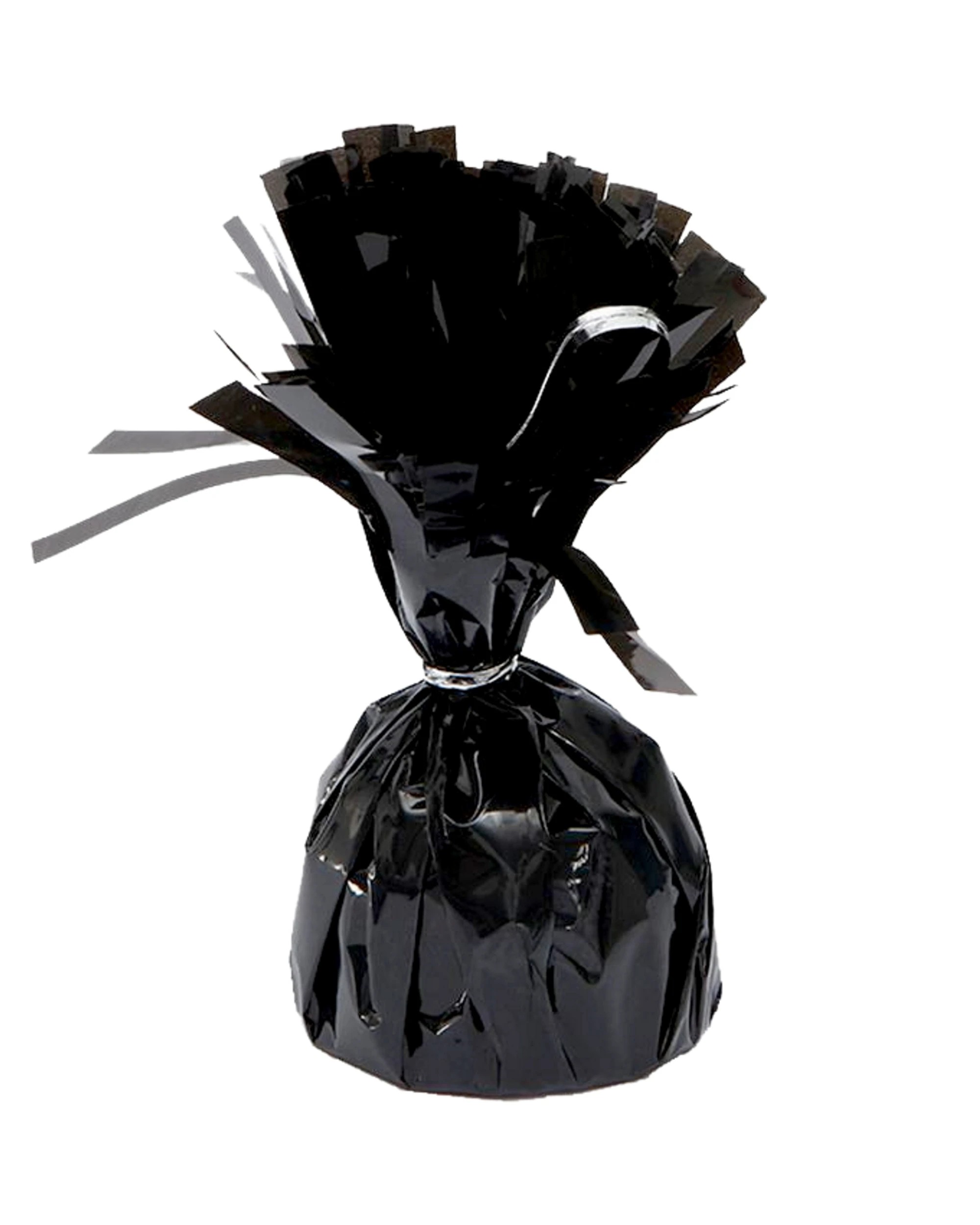 1 Partyrama Black Foil Balloon Weight 11cm, 1 of 1