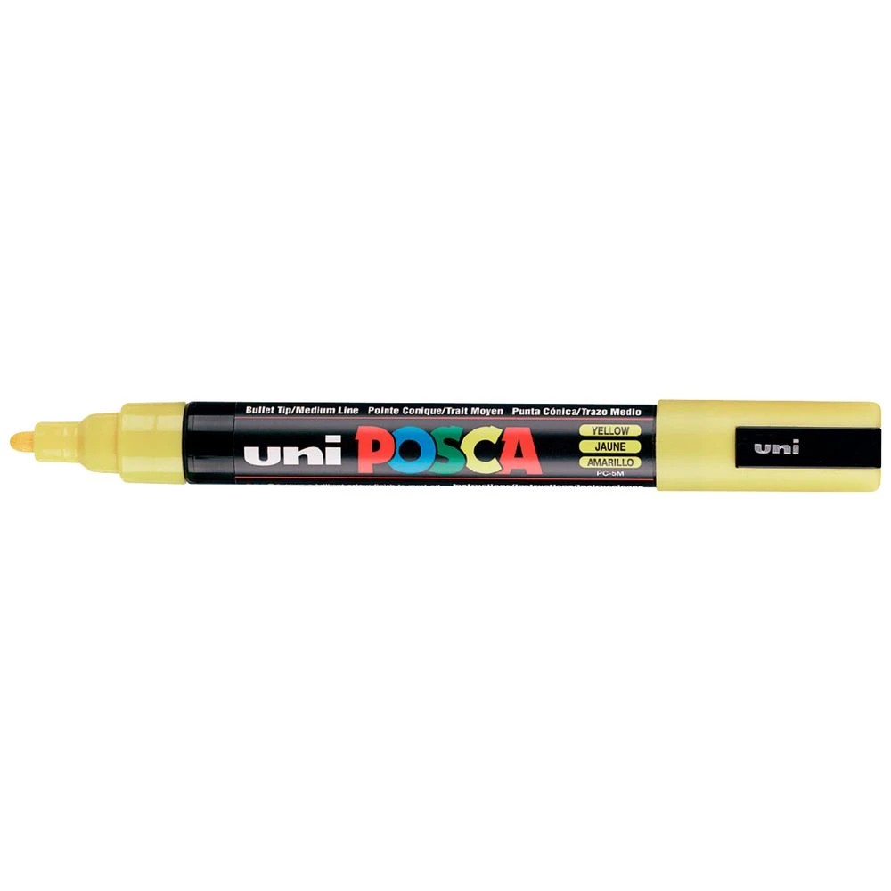 1 POSCA PC 5M Paint Marker Yellow, 1 of 9