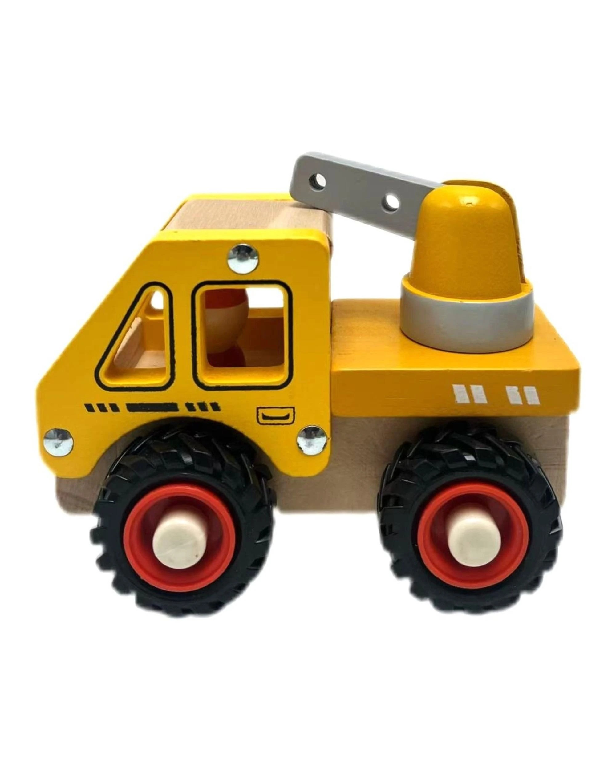 4 Toyslink Wooden Wheelie Crane Toy Vehicle, 4 of 4