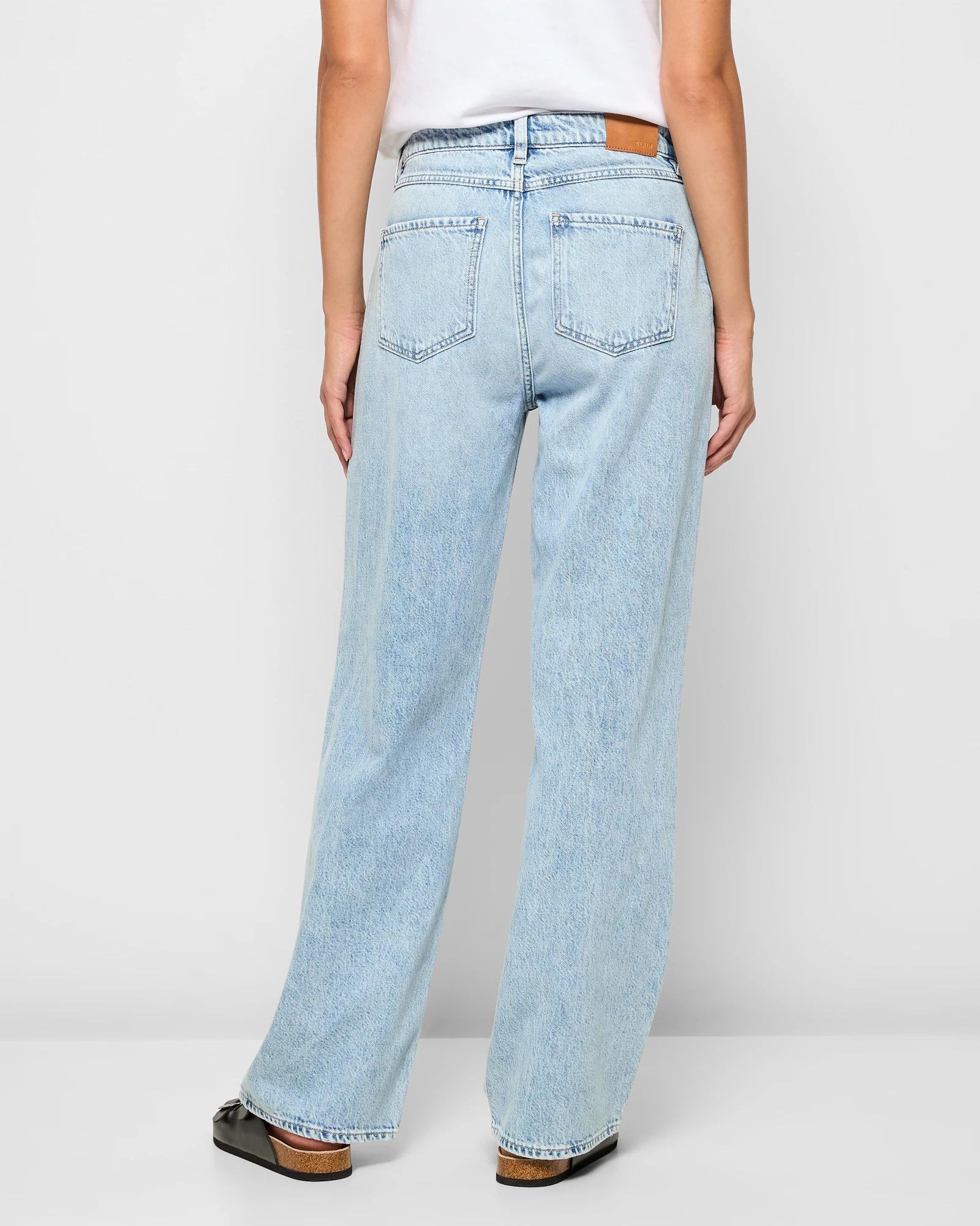 4 Target Mid Rise Full Length Wide Leg Denim Jeans - Imogen OCEAN BLUE, 4 of 5