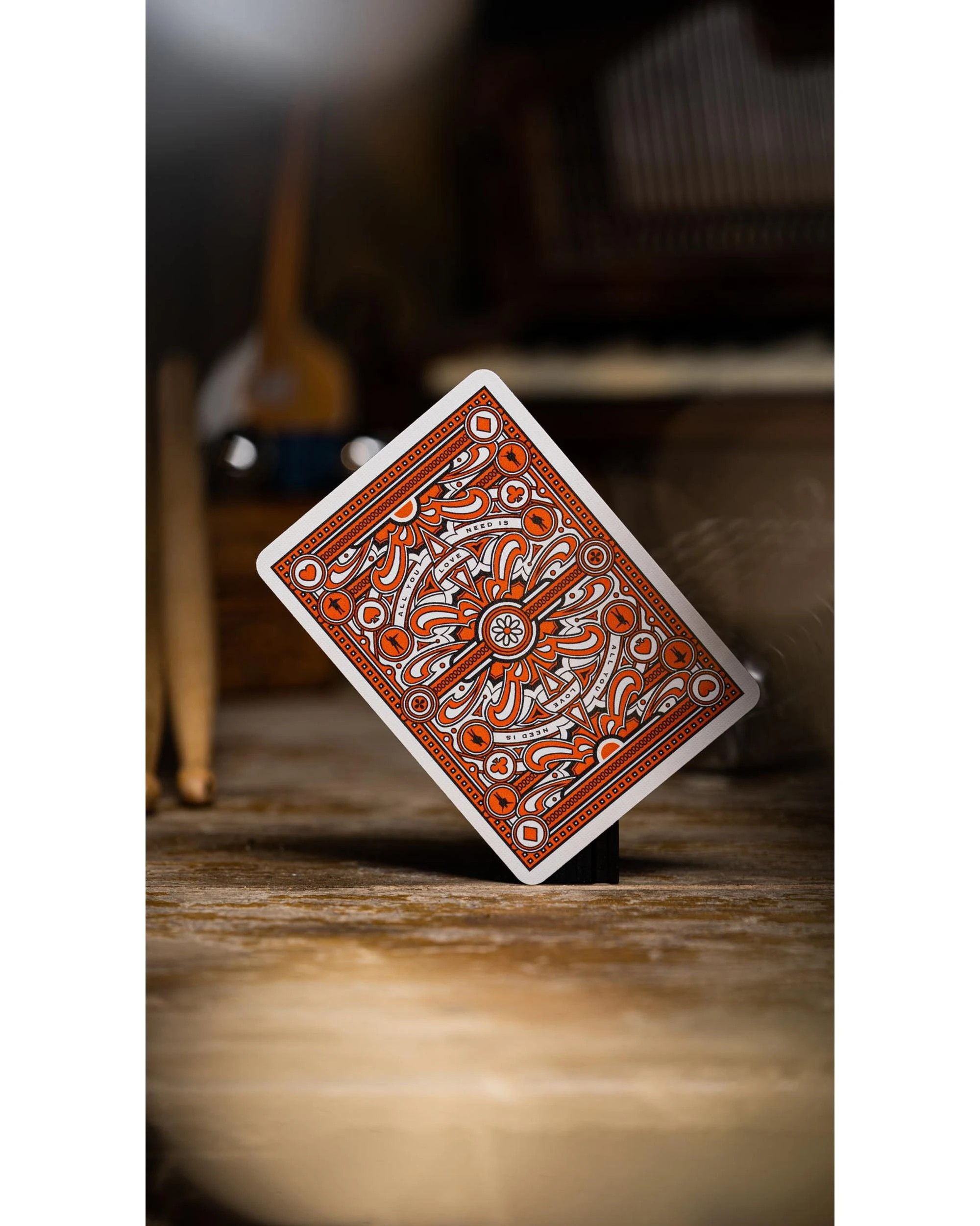 6 theory11 The Beatles Orange Playing Cards, 6 of 6
