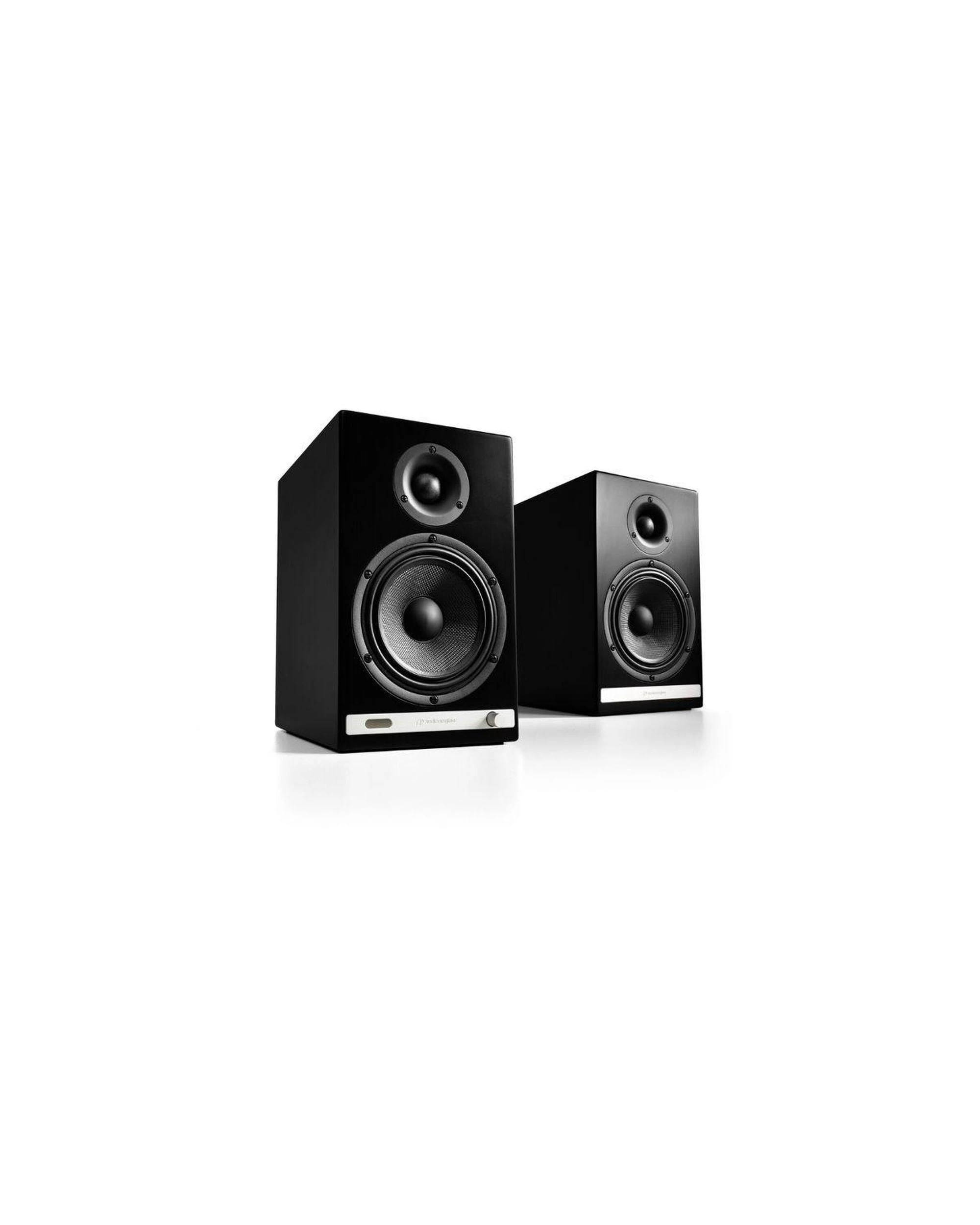 2 Audioengine HD6 Wireless Bookshelf Speakers Satin Black, 2 of 3