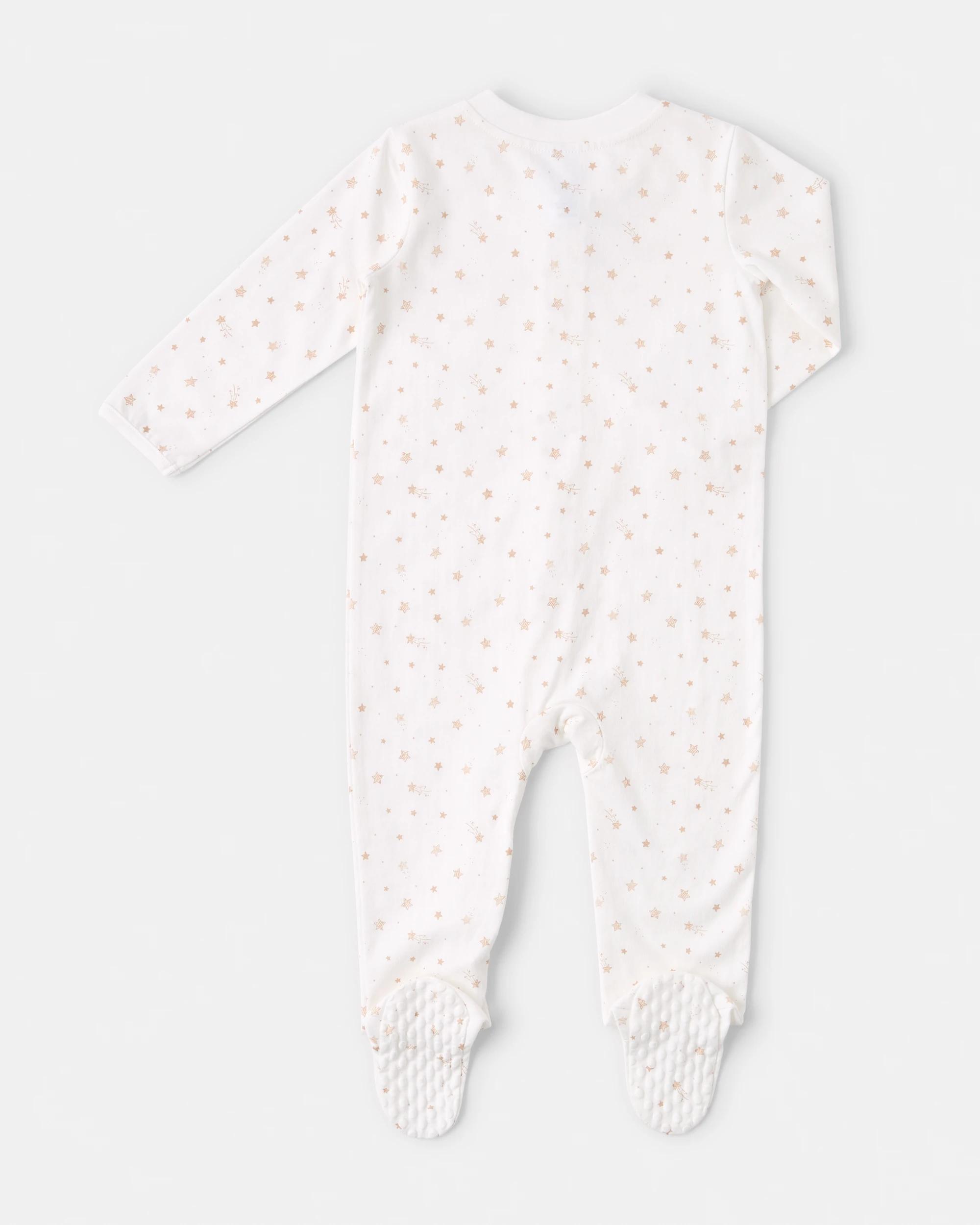 2 Cotton Everyday Coverall Wht Stars, 2 of 3