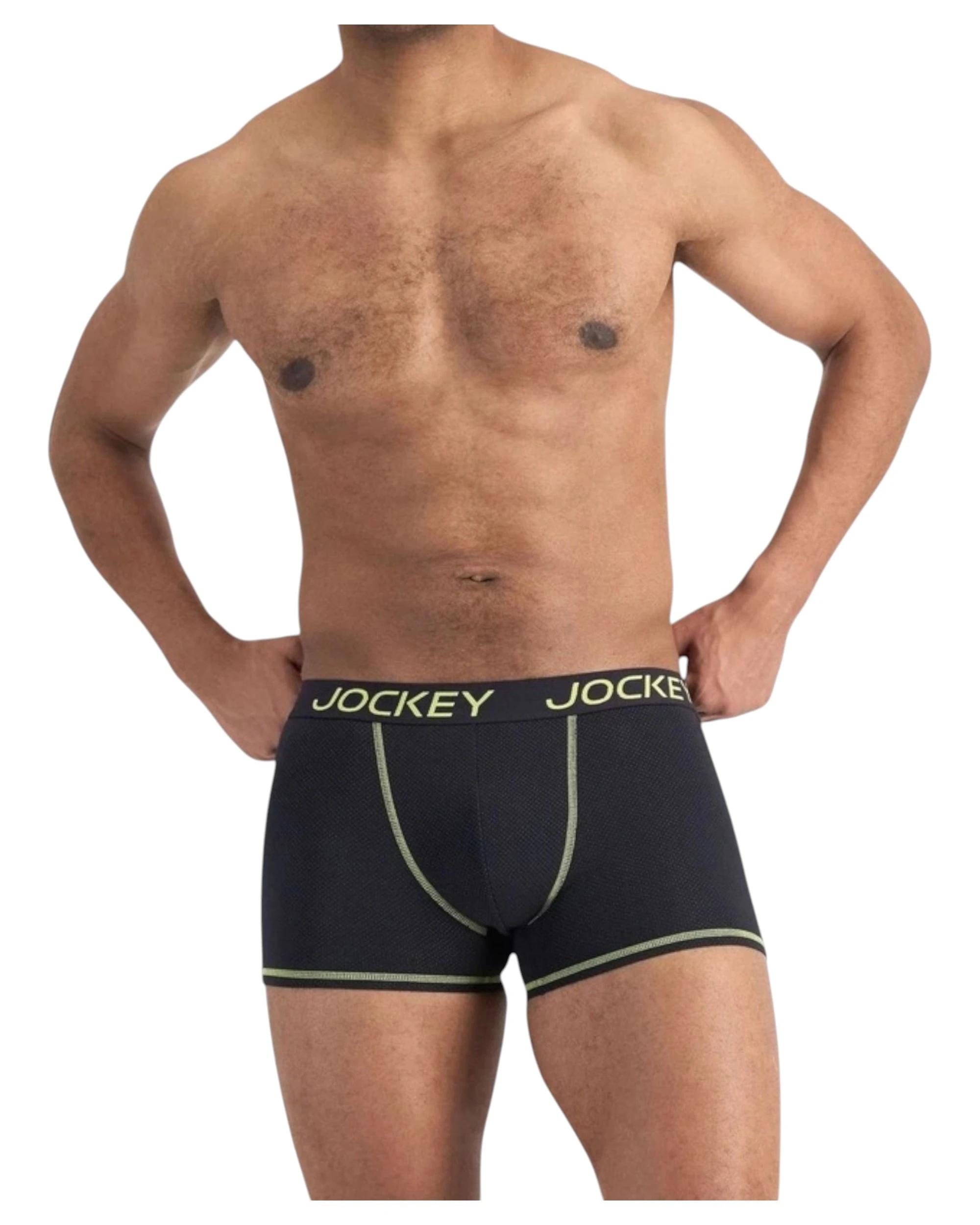 5 Jockey 4 Pack Mens Performance Active Trunk Cotton Underwear BLACK, 5 of 5