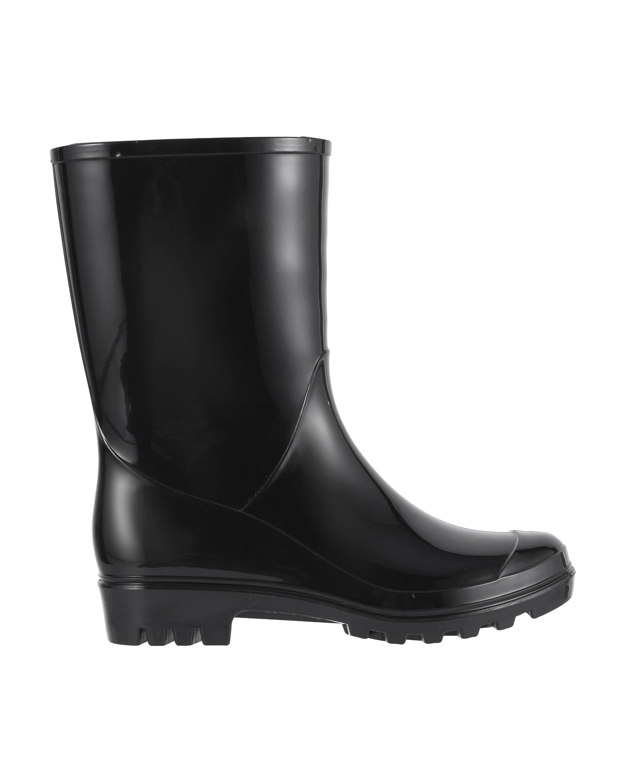 1 Tall Plain Rainboots Black, 1 of 4