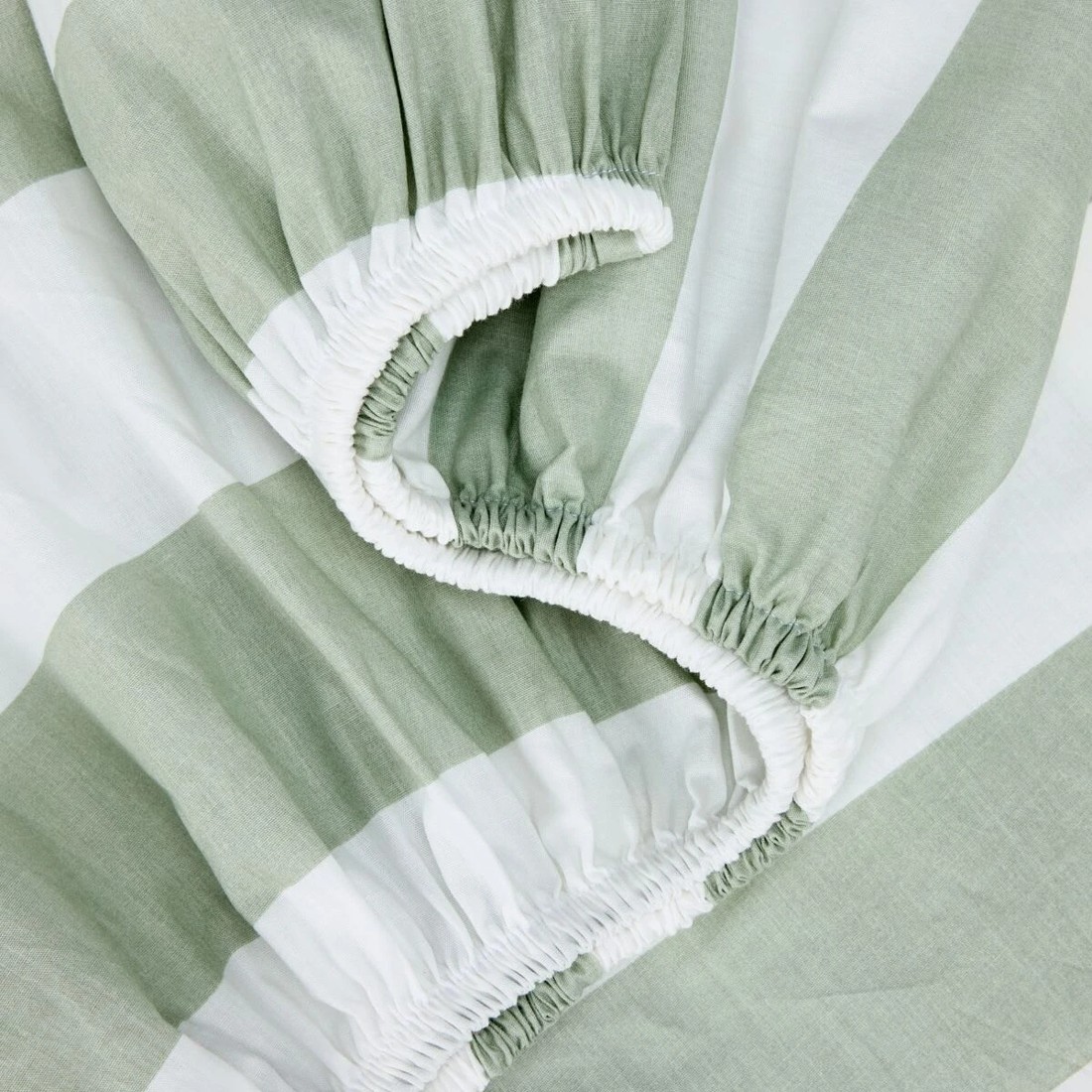 3 250 Thread Count Cotton Ruffle Sheet Set - Double Bed, Sage, 3 of 7