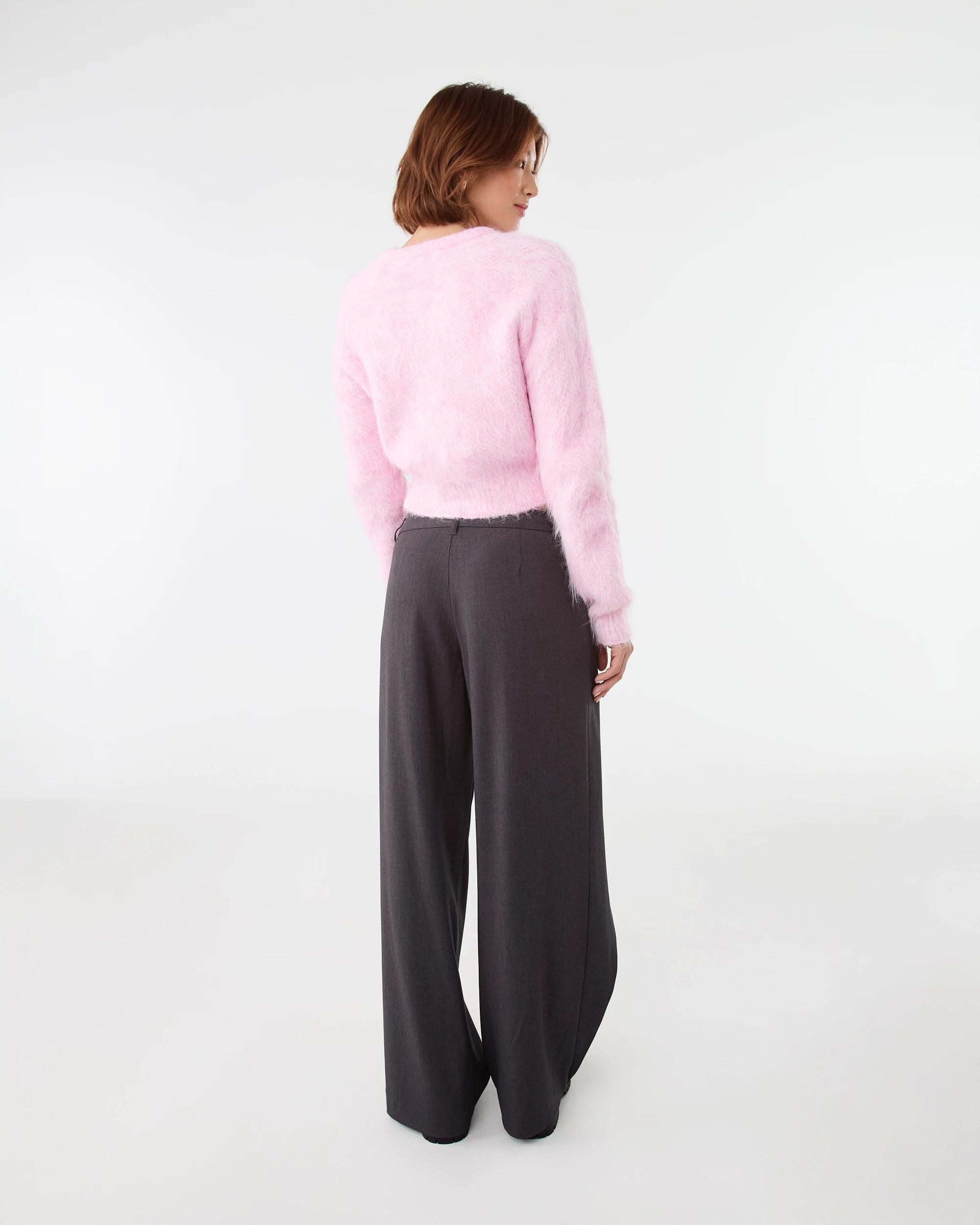 4 Fluffy Knit Cardigan Bllet Pink, 4 of 6