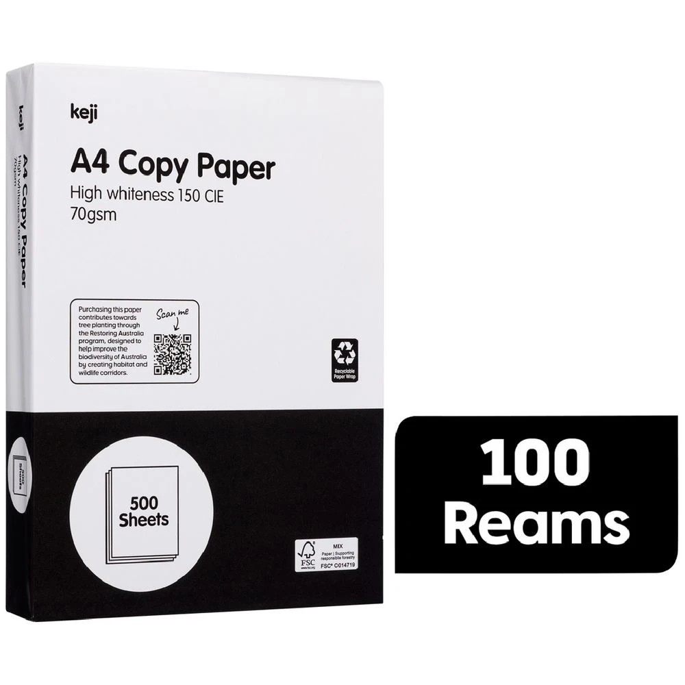 1 Keji A4 Copy Paper 70GSM 100 Ream Pallet, 1 of 2