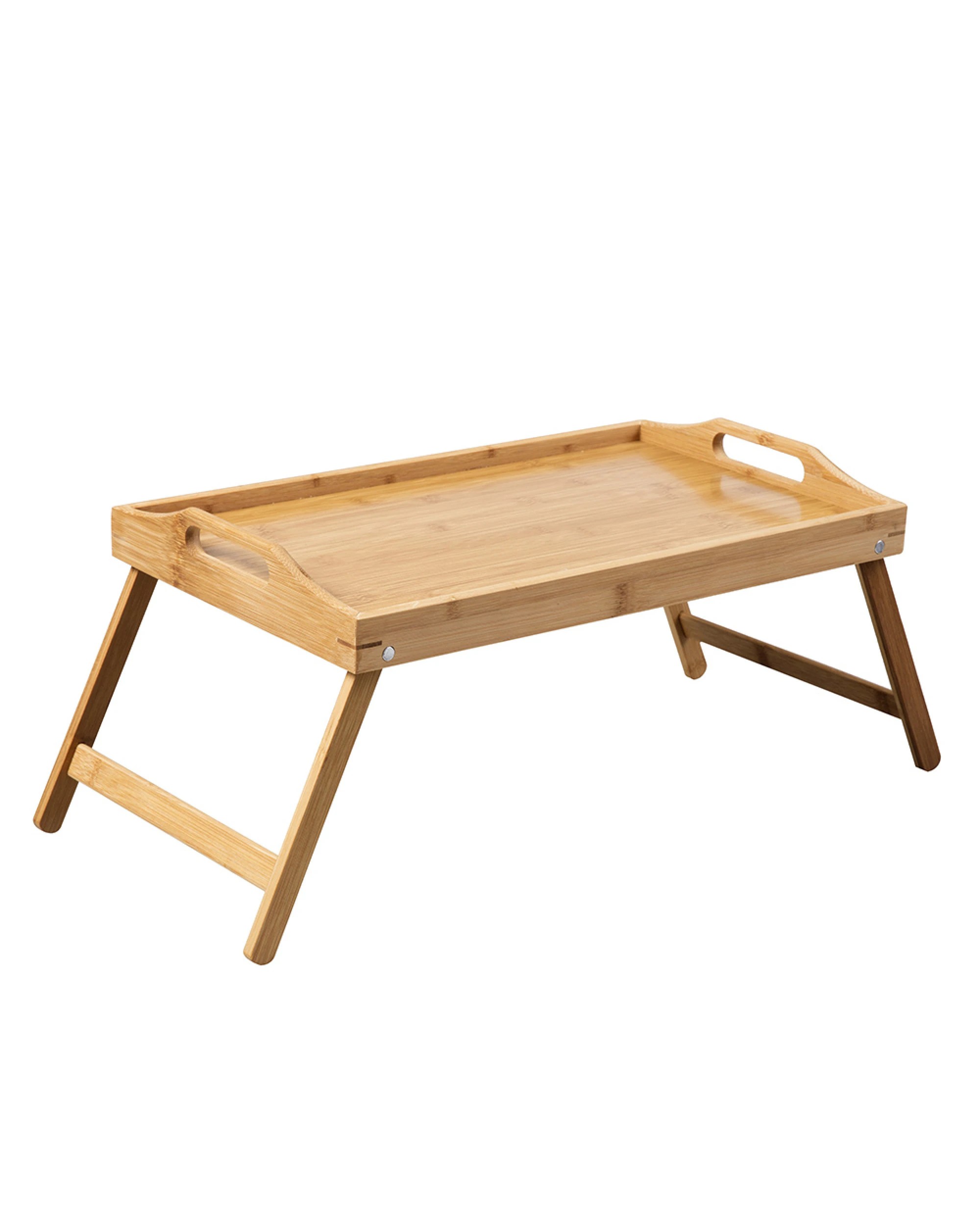 1 Gourmet Kitchen Bamboo Bed Tray - Natural Brown, 1 of 6