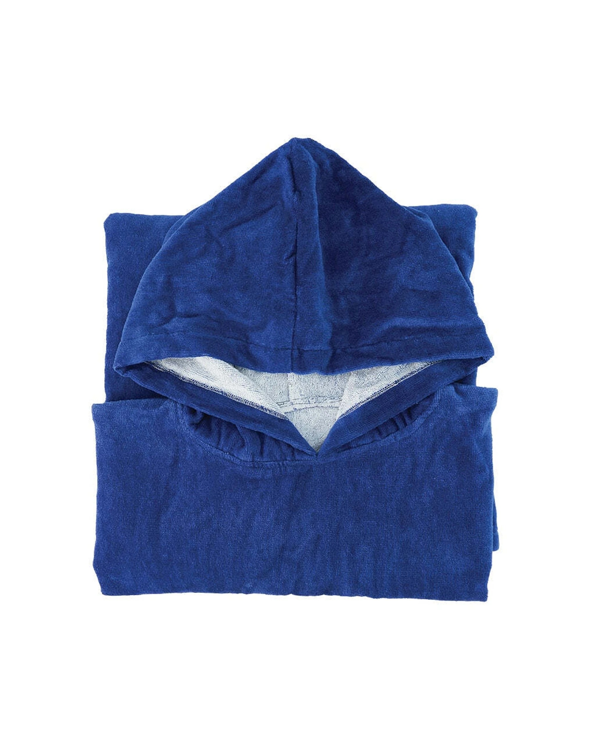 1 Annabel Trends Beach Poncho 100x82cm Cover Up Absorbent Drying Towel Plain - Blue, 1 of 5