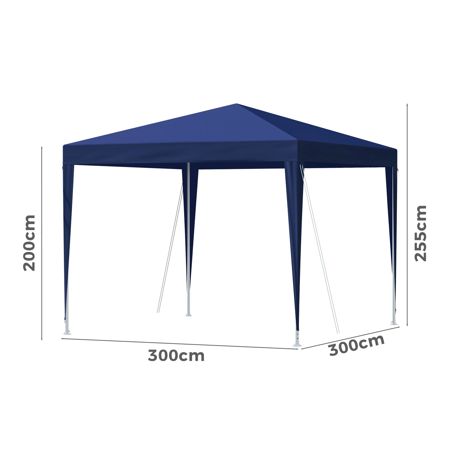 7 Alfordson Gazebo 3x3m Outdoor Wedding Camping Marquee Canopy Portable - Blue, 7 of 7