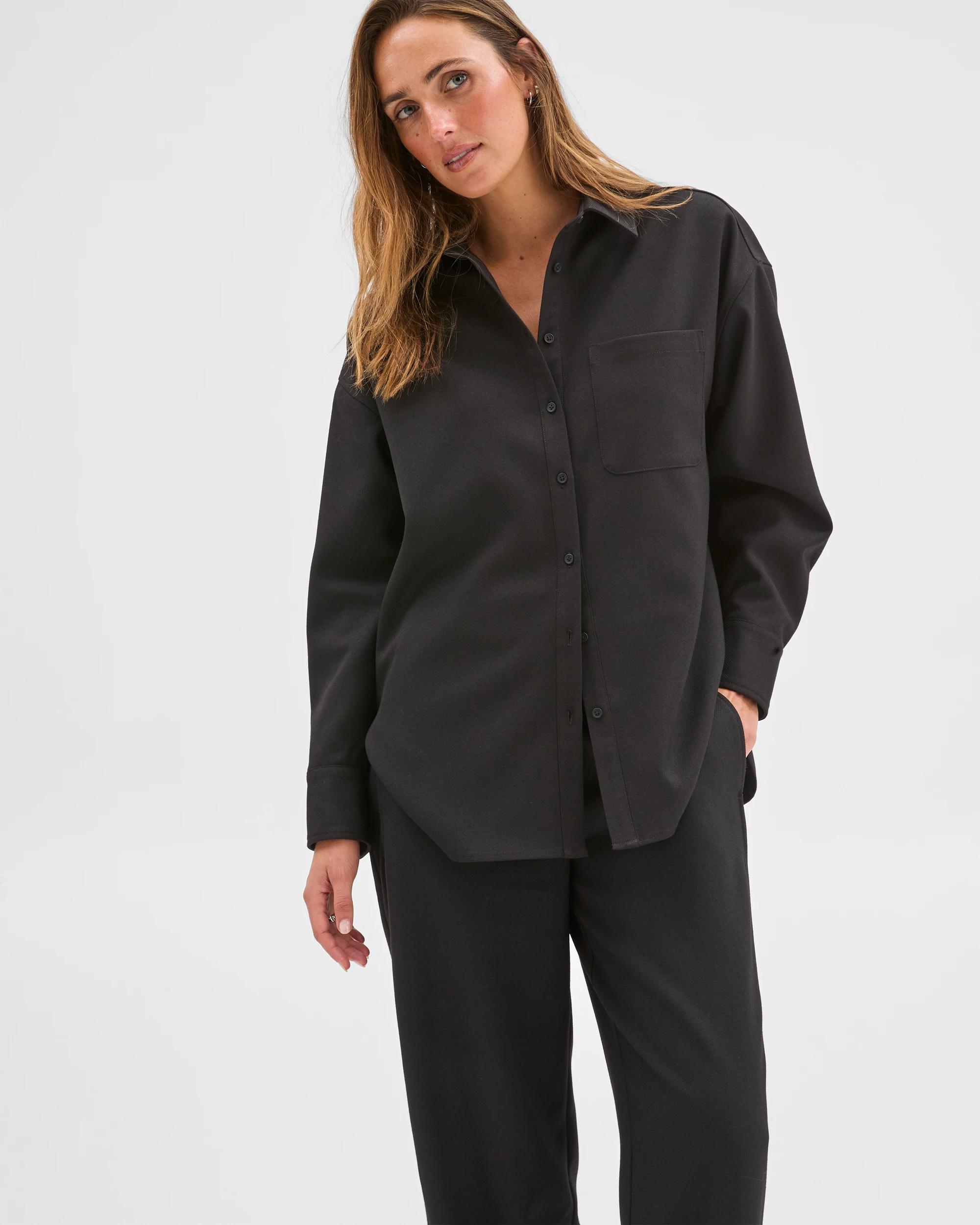 3 Preview Barrel Leg Set Dressing Pants BLACK, 3 of 7