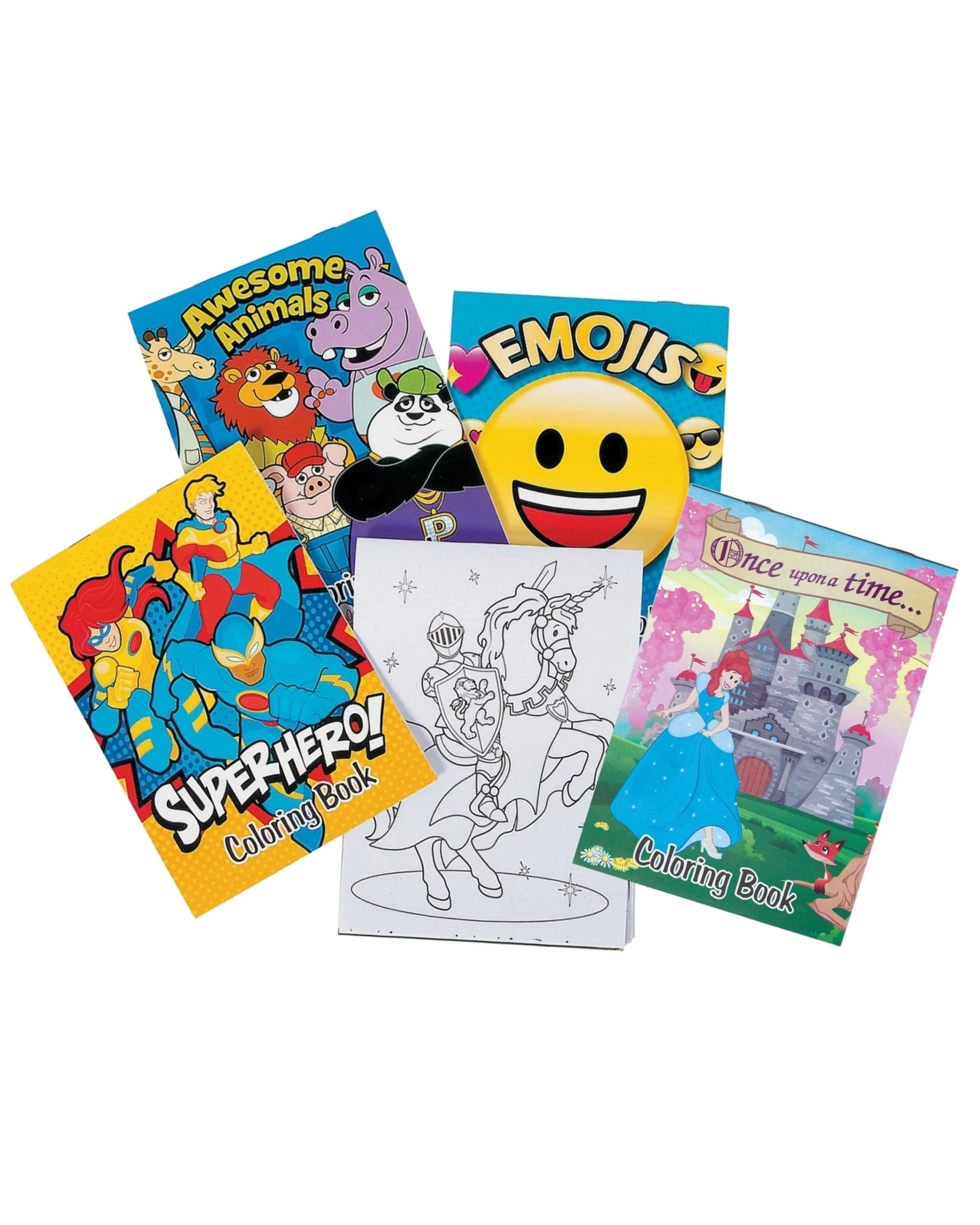 1 Partyrama Assorted Colouring Books Pack of 12, 1 of 1