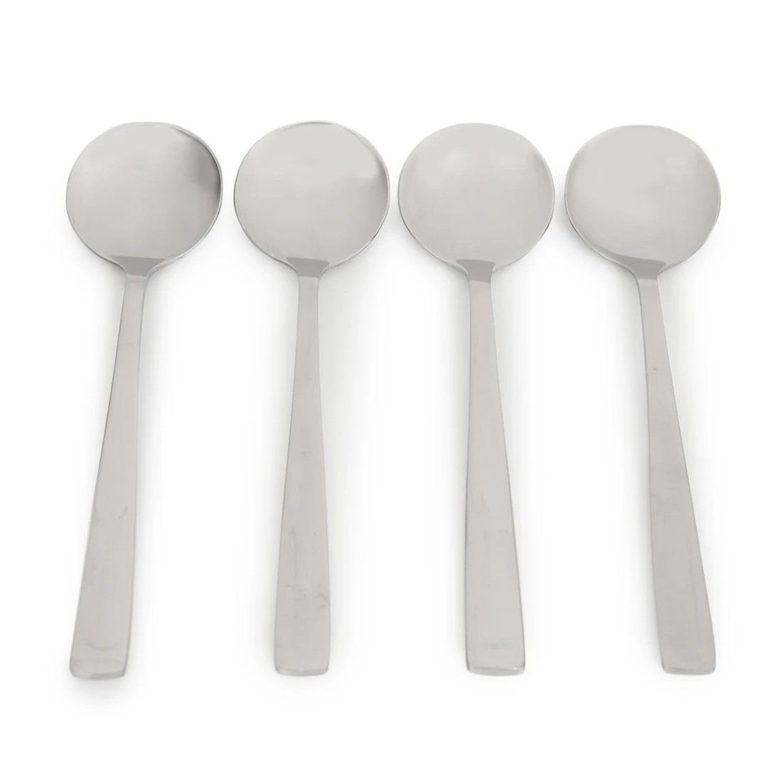 4 4 Pack Silver Hawthorne Soup Spoons, 4 of 5